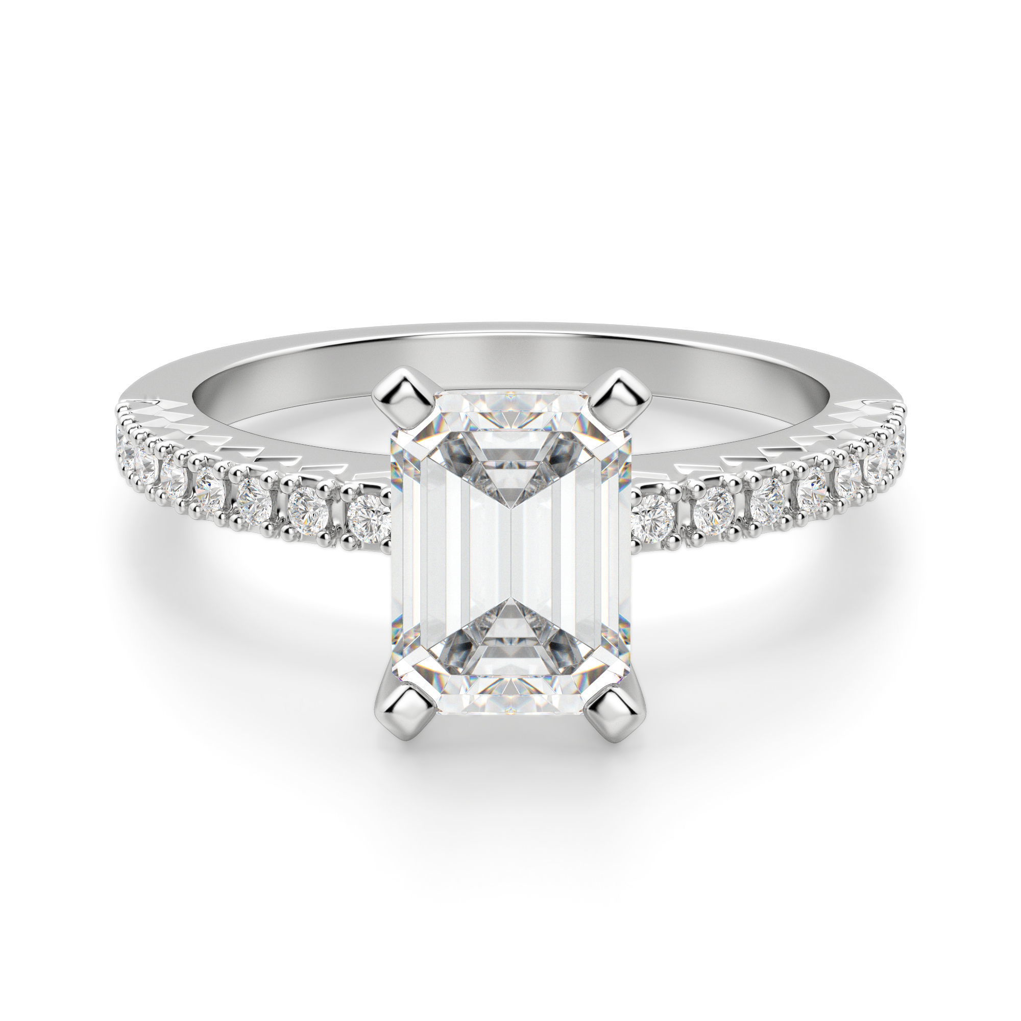 Angelix Emerald Cut Engagement Ring