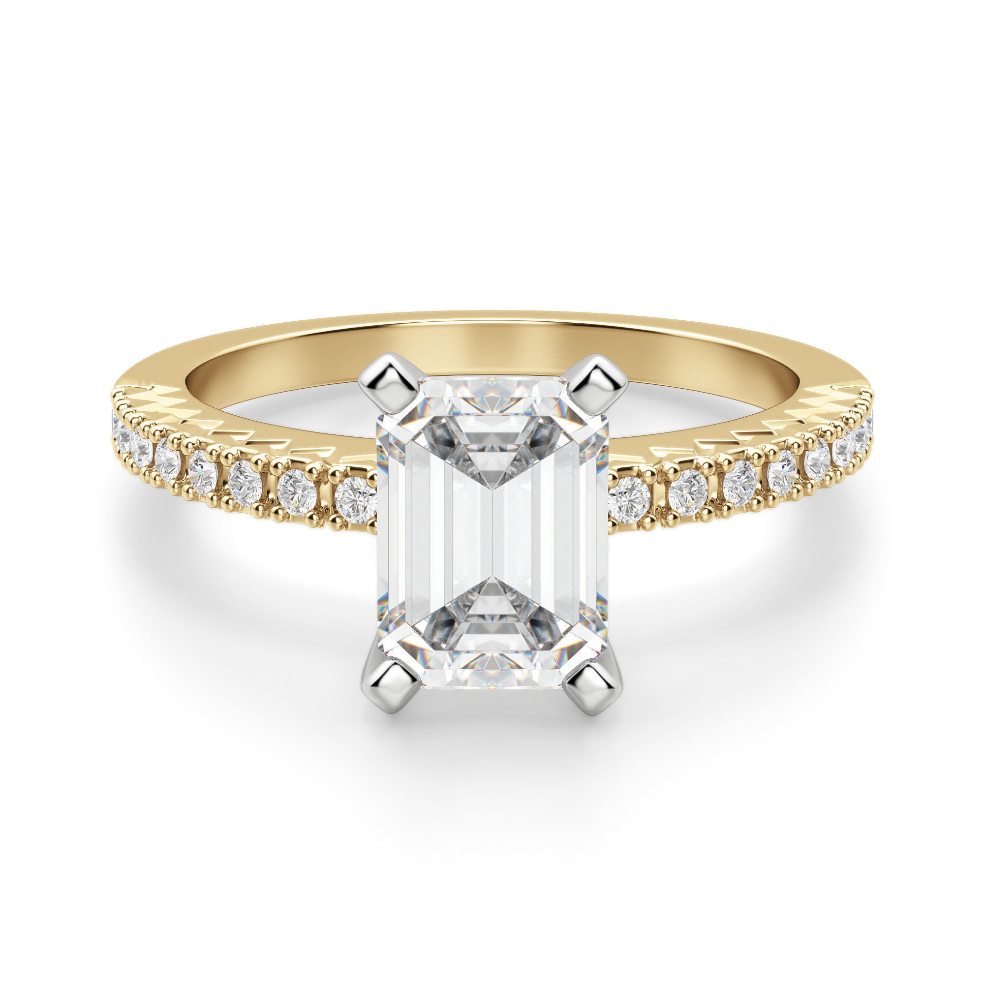 Angelix Emerald Cut Engagement Ring