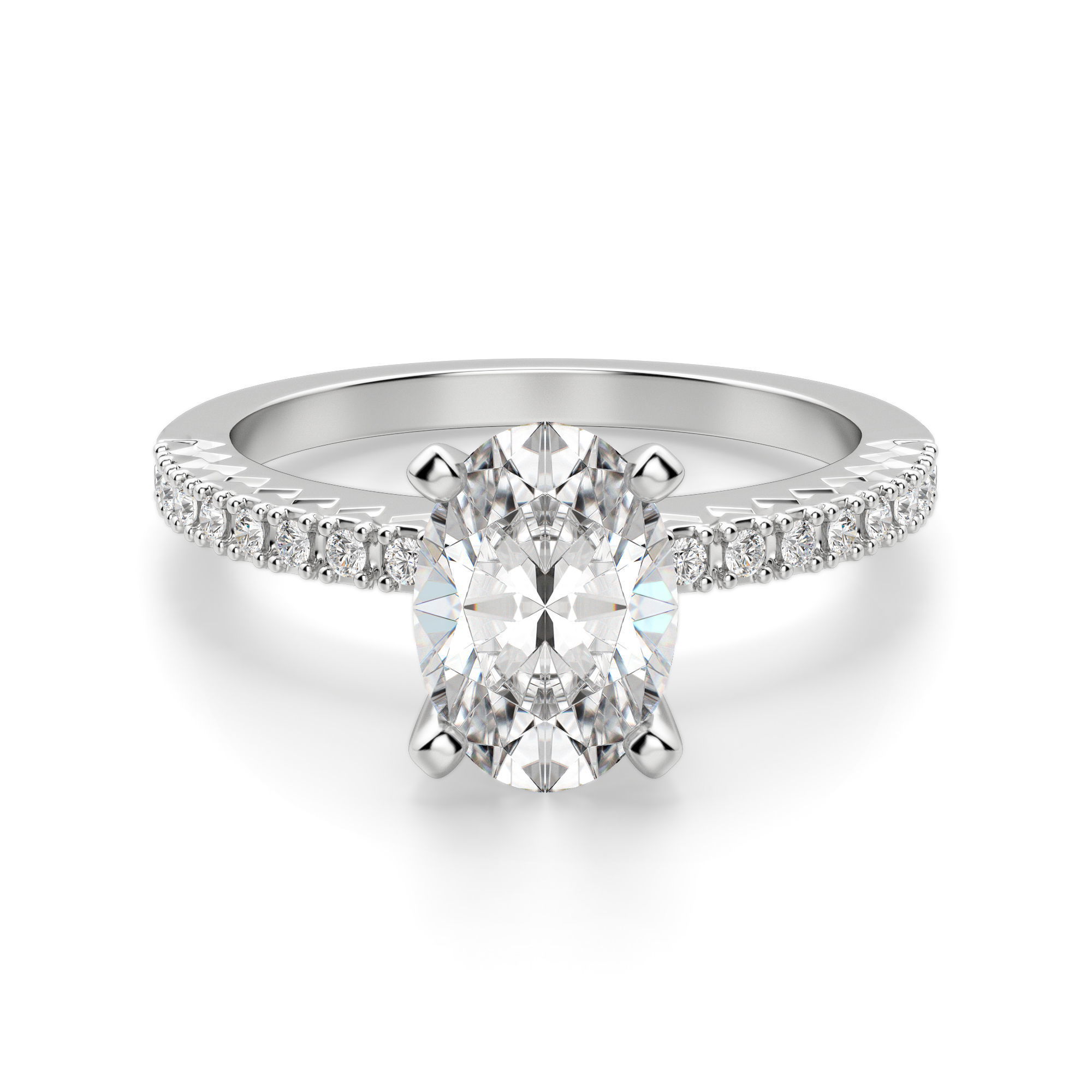 Angelix Oval Cut Engagement Ring