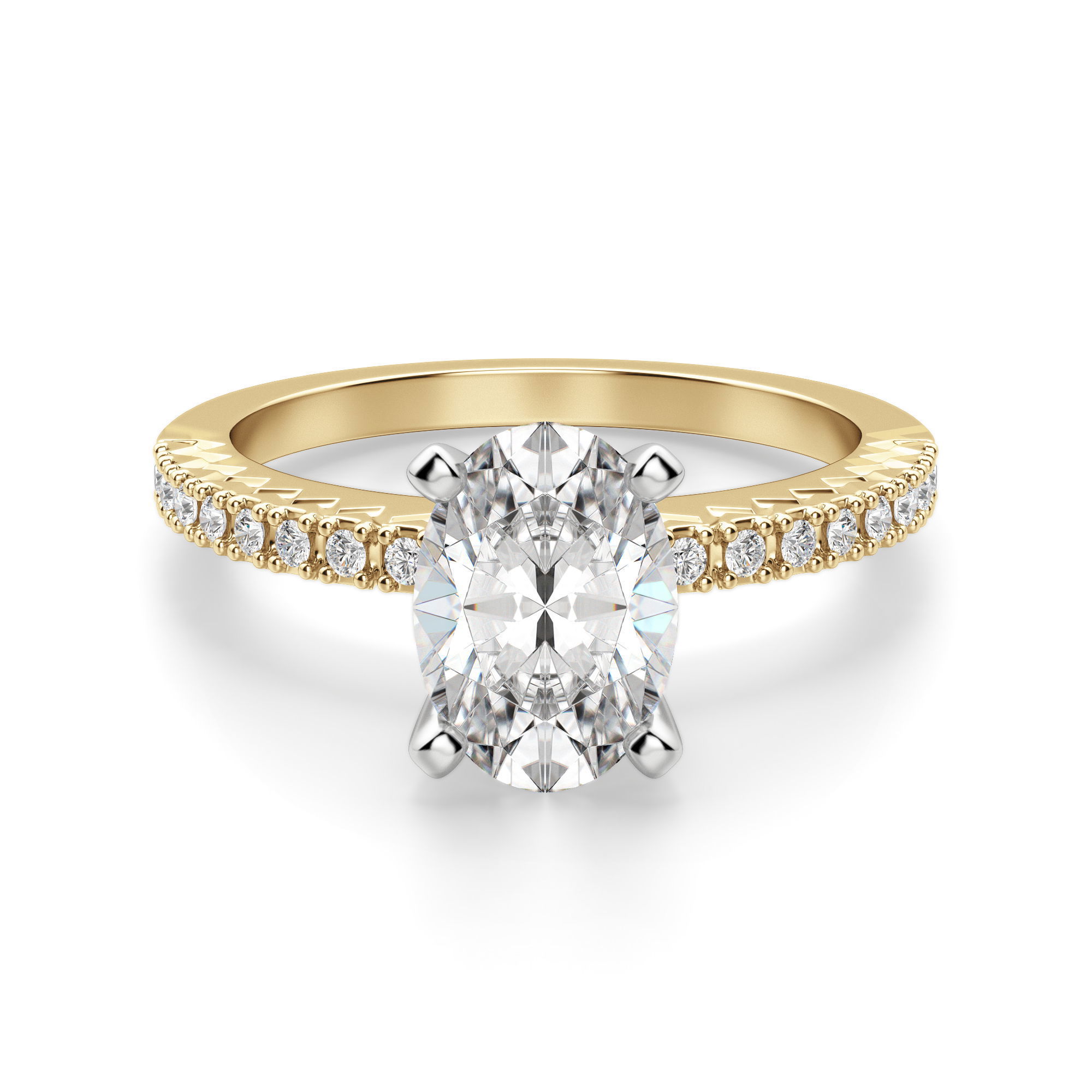 Angelix Oval Cut Engagement Ring