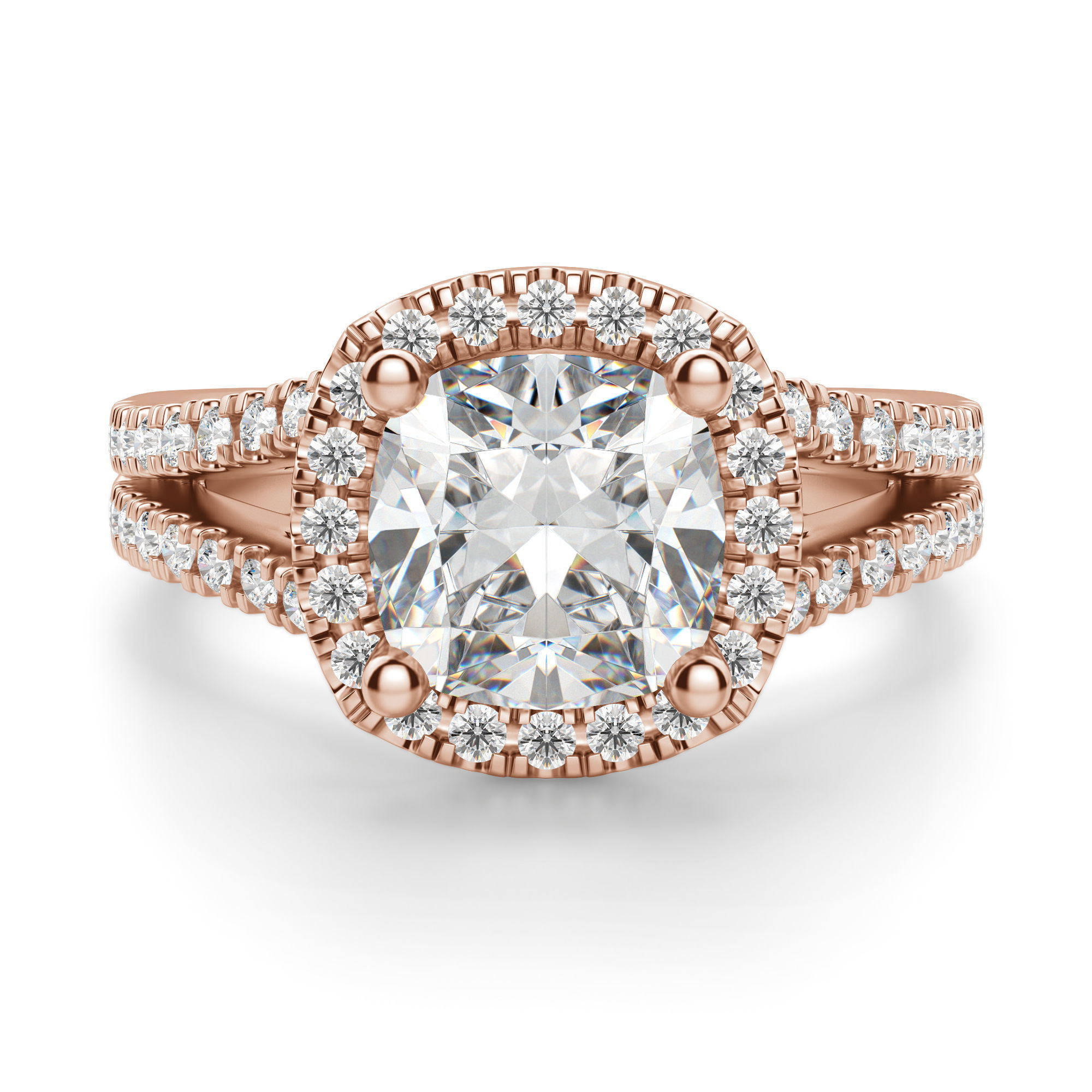 Palm Springs Cushion Cut Engagement Ring