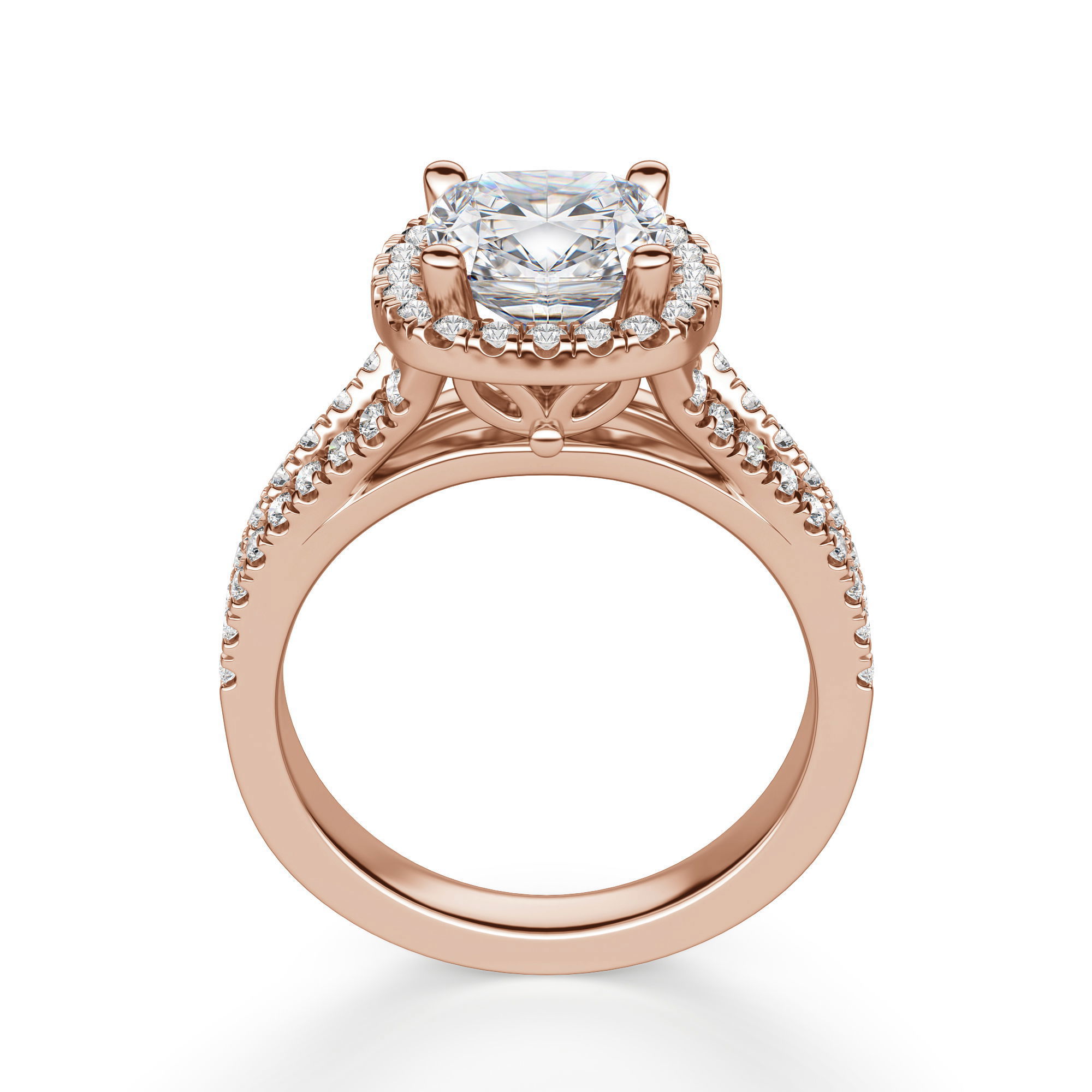 Palm Springs Cushion Cut Engagement Ring
