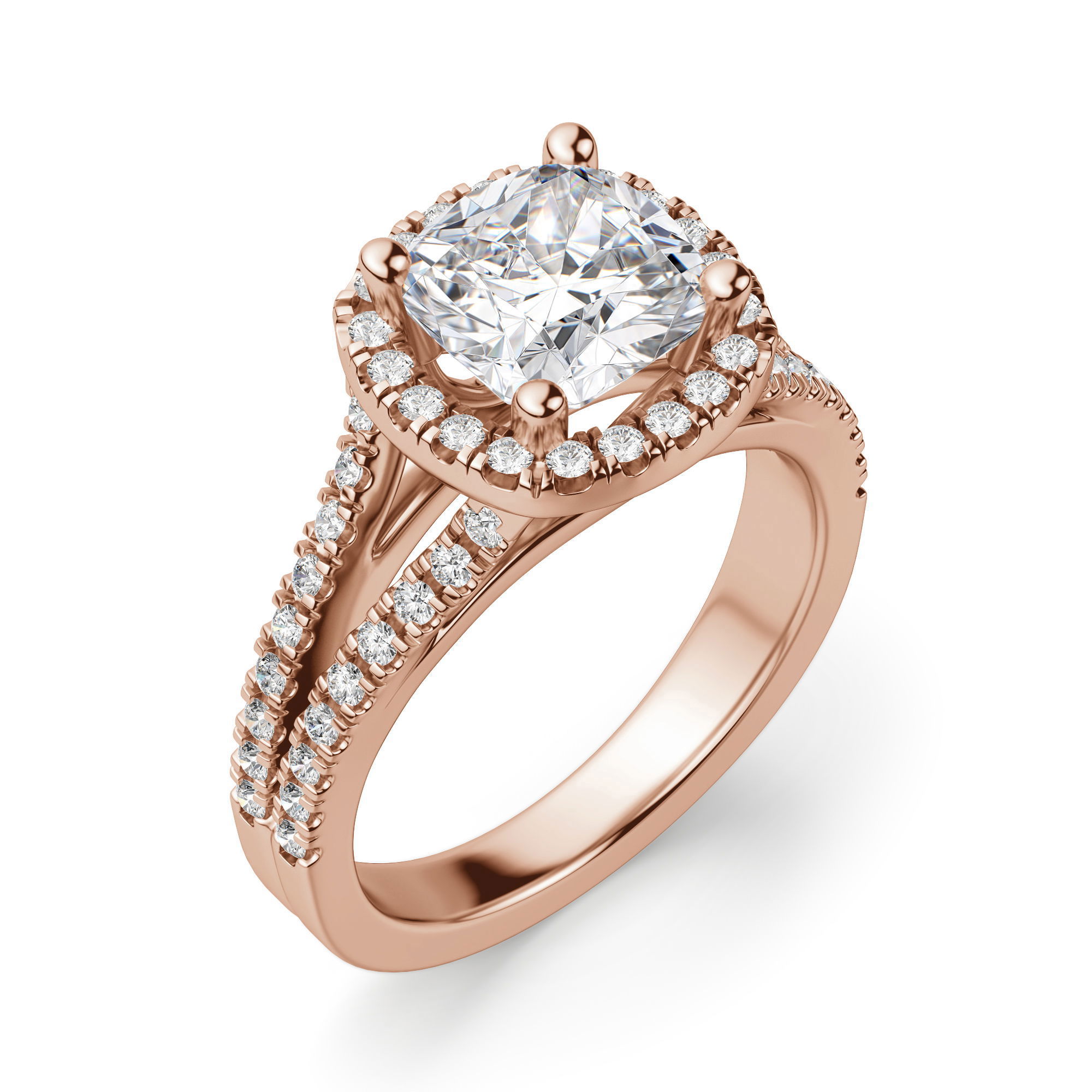 Palm Springs Cushion Cut Engagement Ring