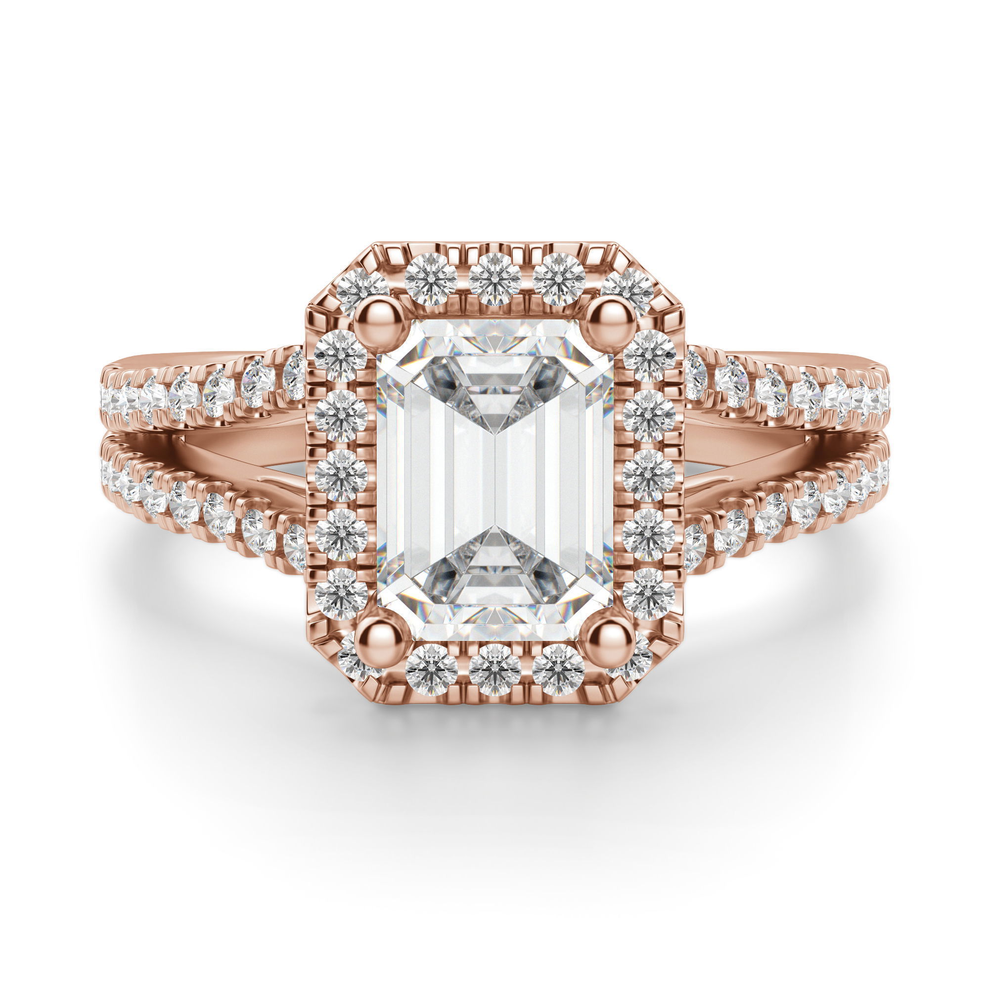 Palm Springs Emerald Cut Engagement Ring