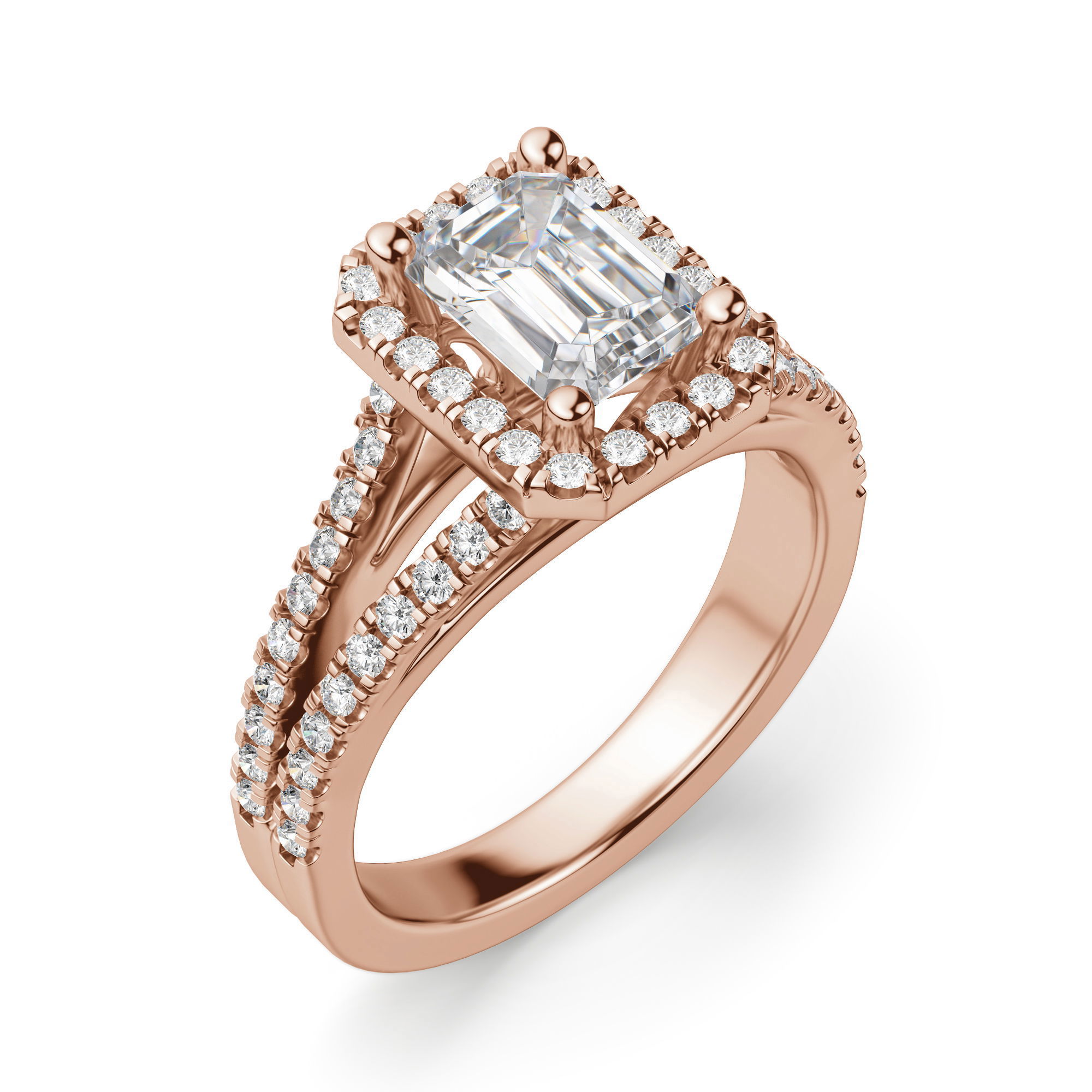 Palm Springs Emerald Cut Engagement Ring