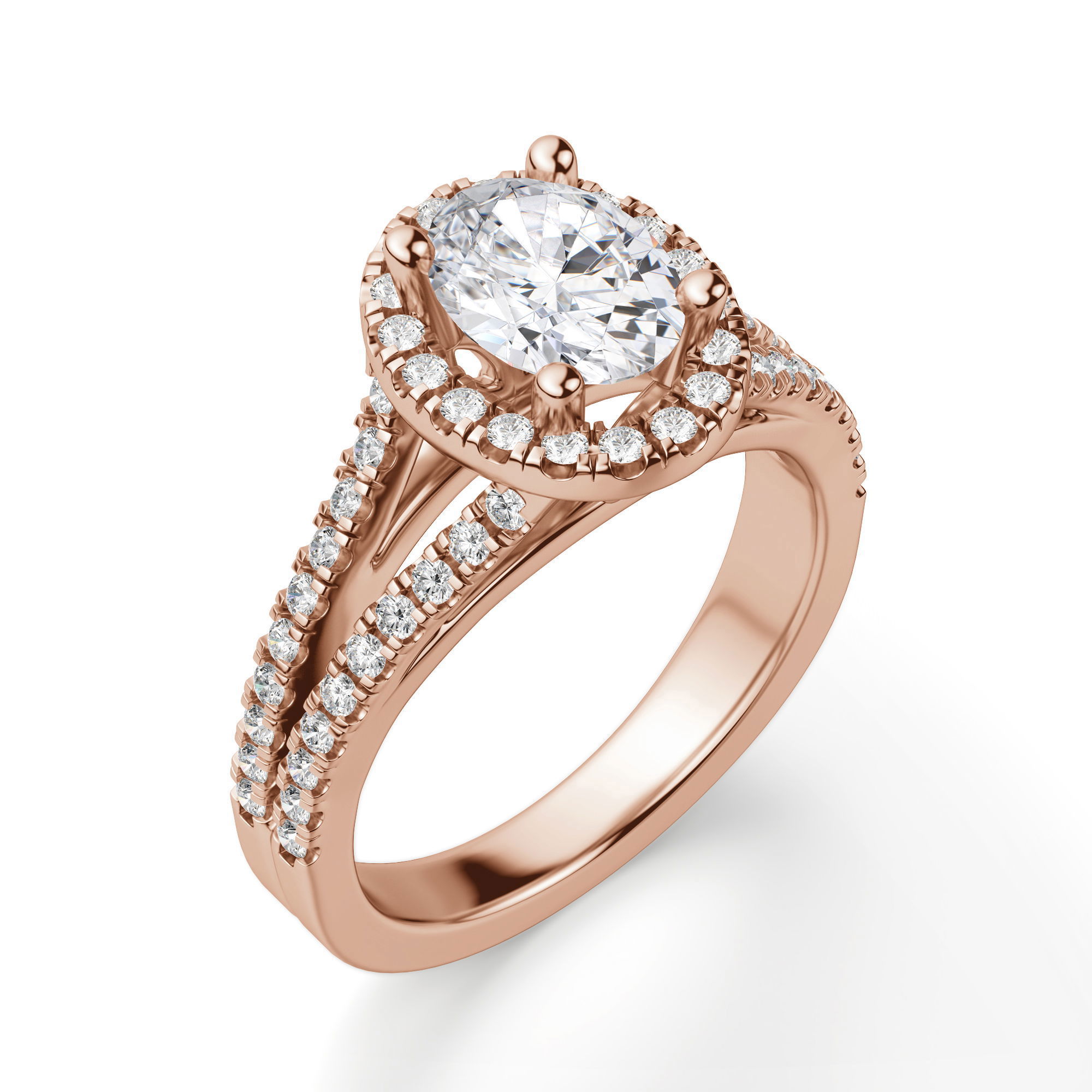 Palm Springs Oval Cut Engagement Ring