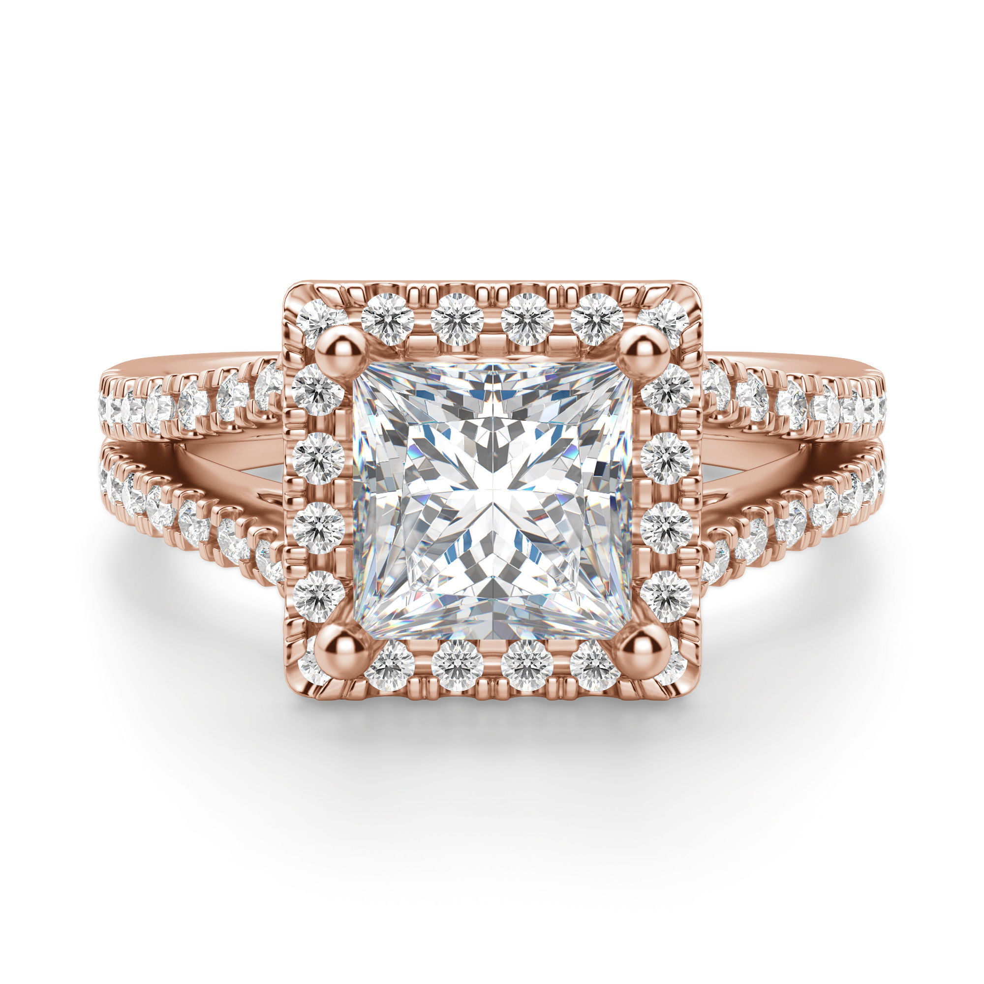 Palm Springs Princess Cut Engagement Ring