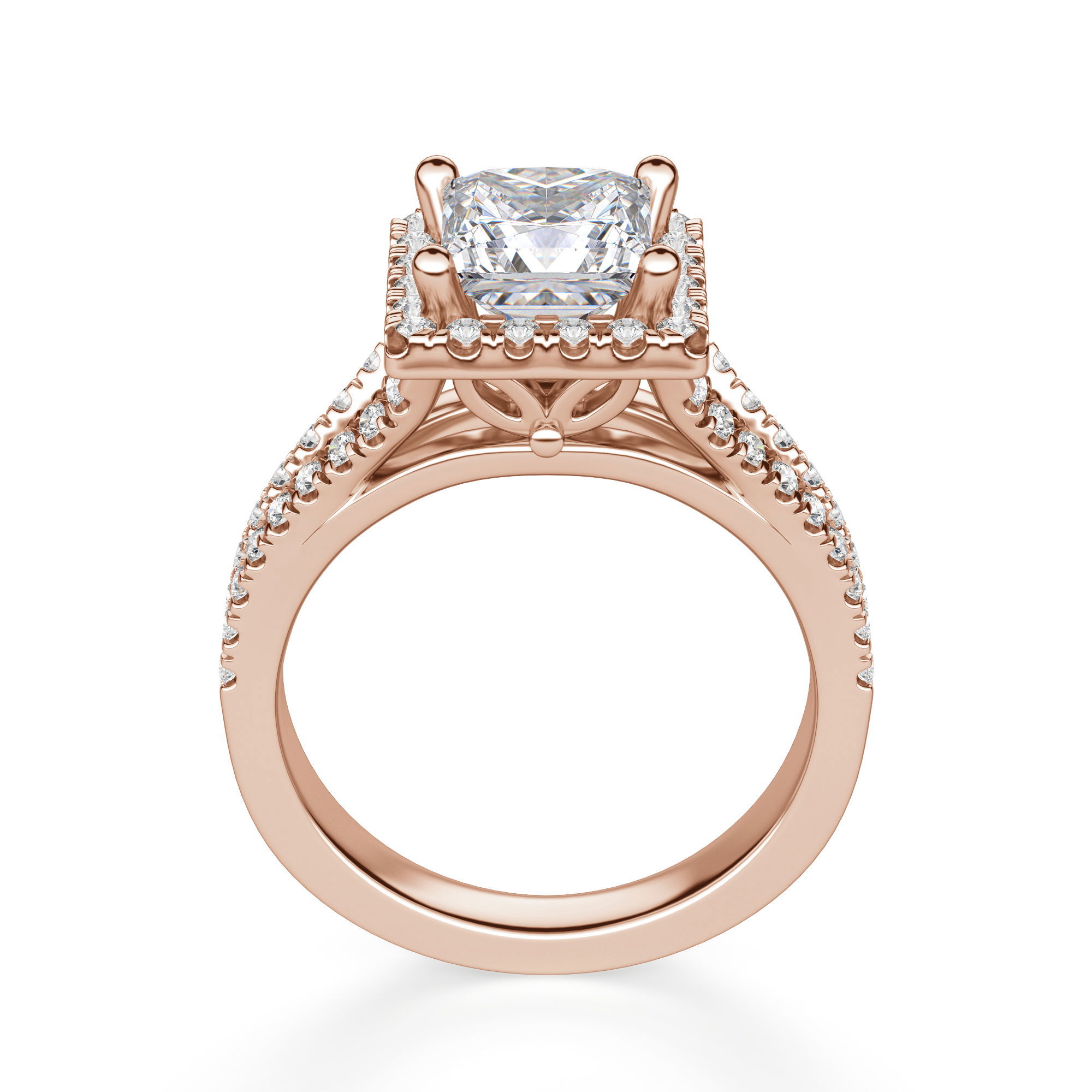 Palm Springs Princess Cut Engagement Ring
