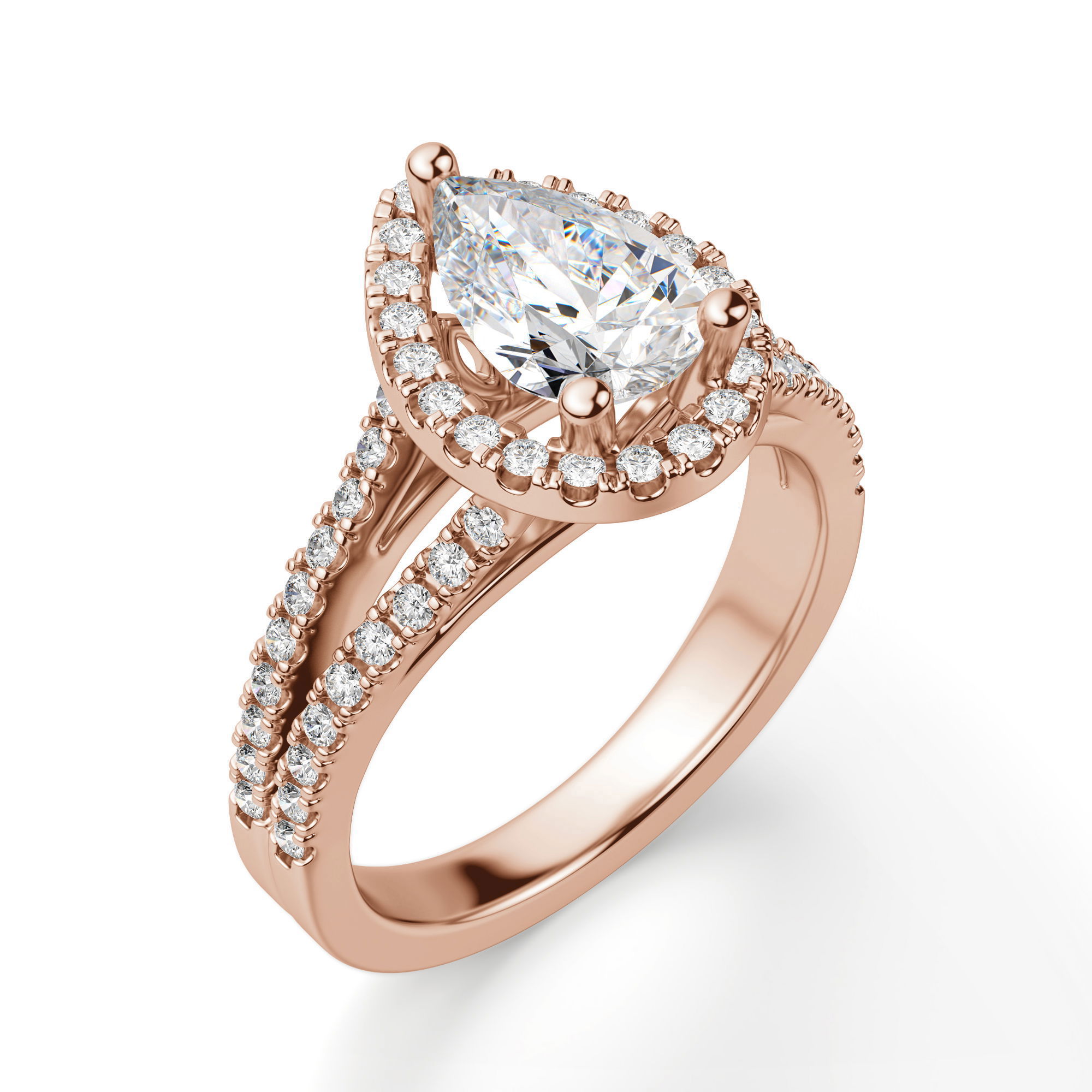 Palm Springs Pear Cut Engagement Ring
