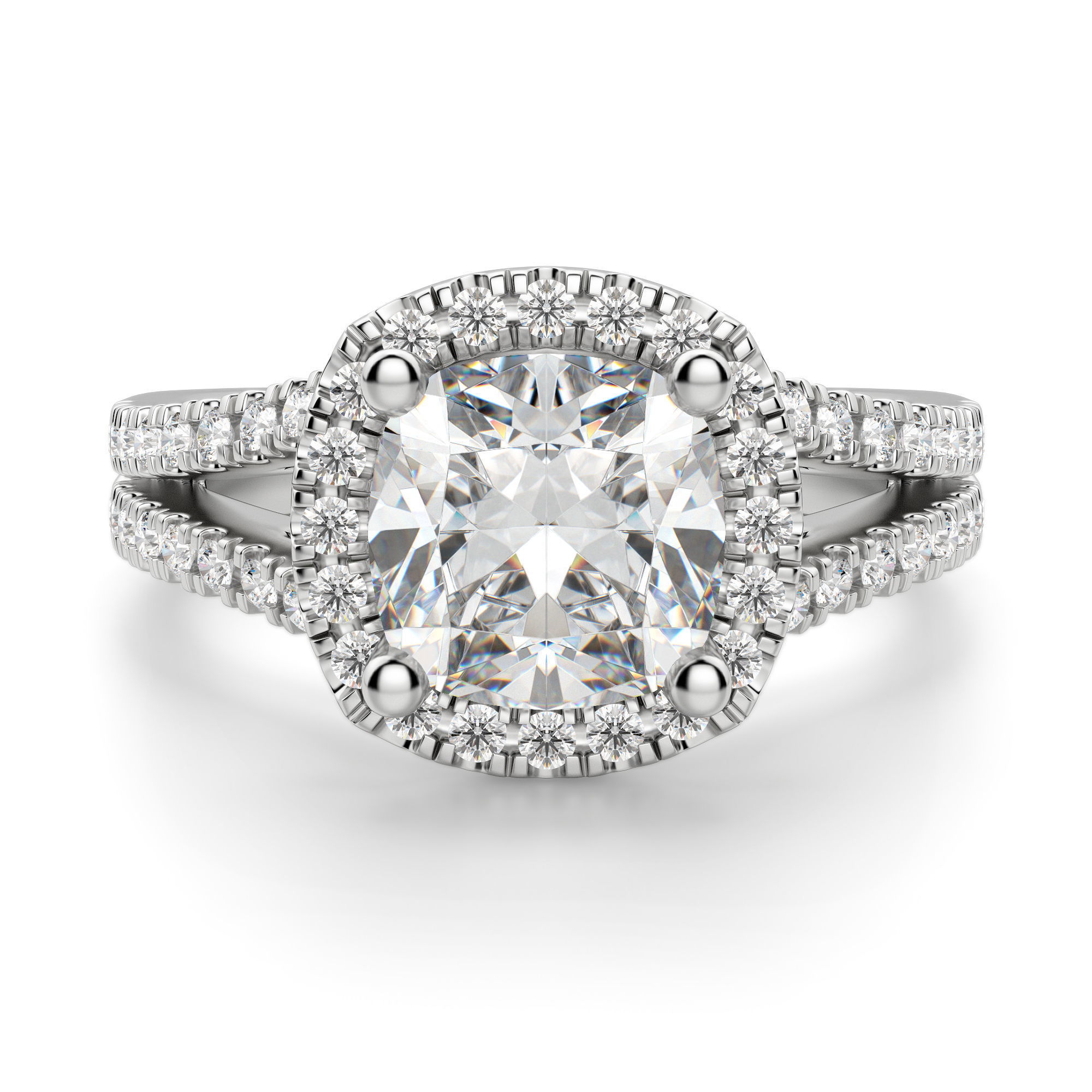 Palm Springs Cushion Cut Engagement Ring