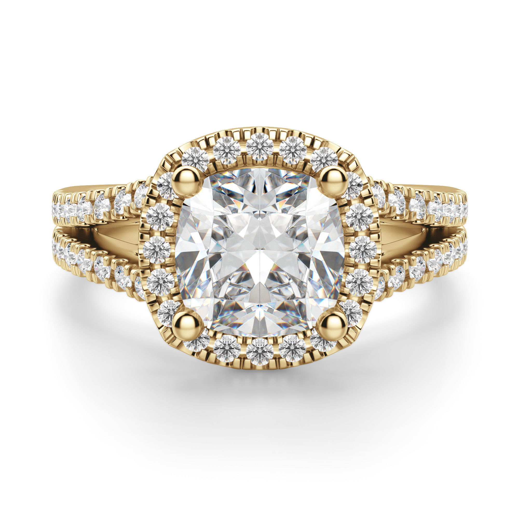 Palm Springs Cushion Cut Engagement Ring