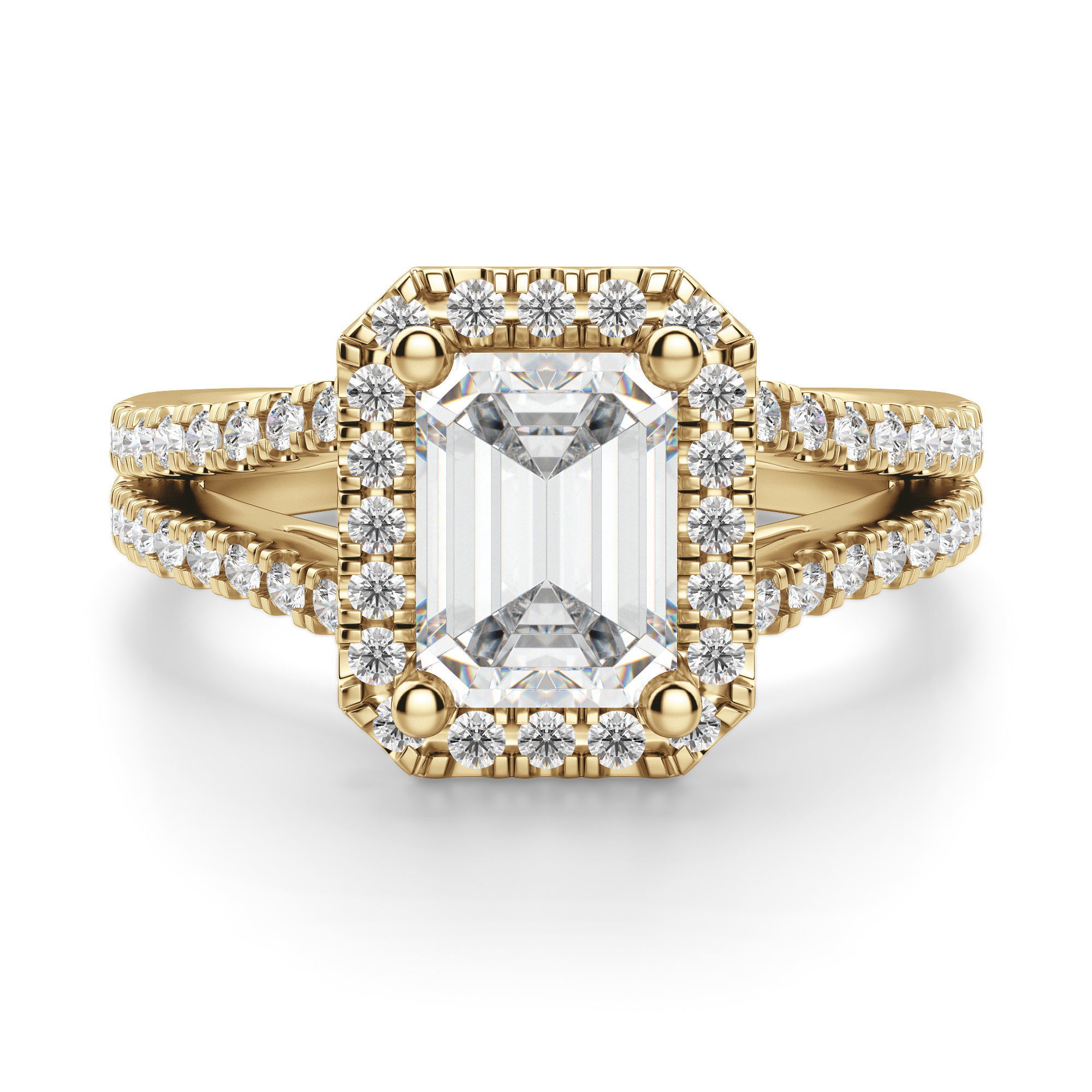 Palm Springs Emerald Cut Engagement Ring