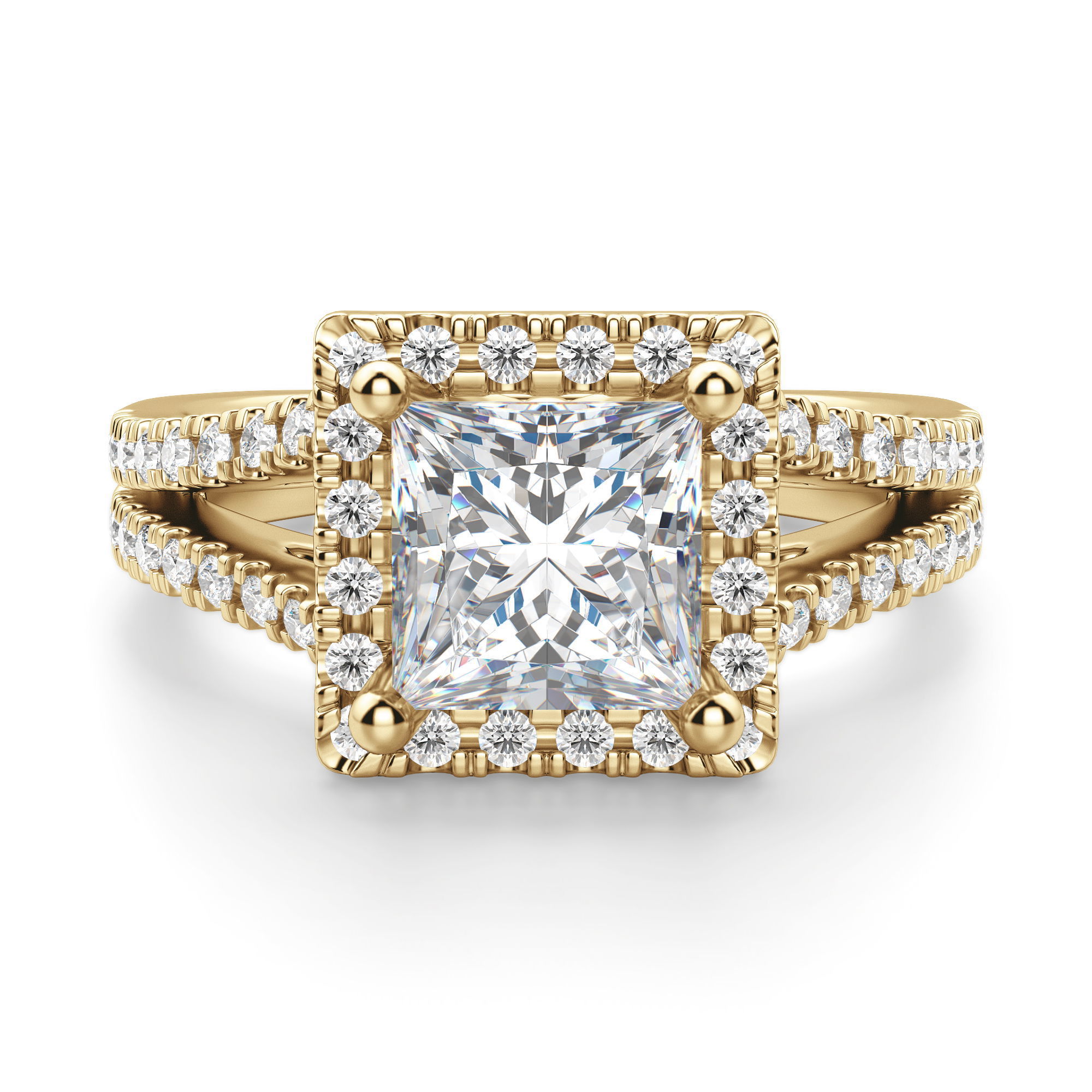 Palm Springs Princess Cut Engagement Ring