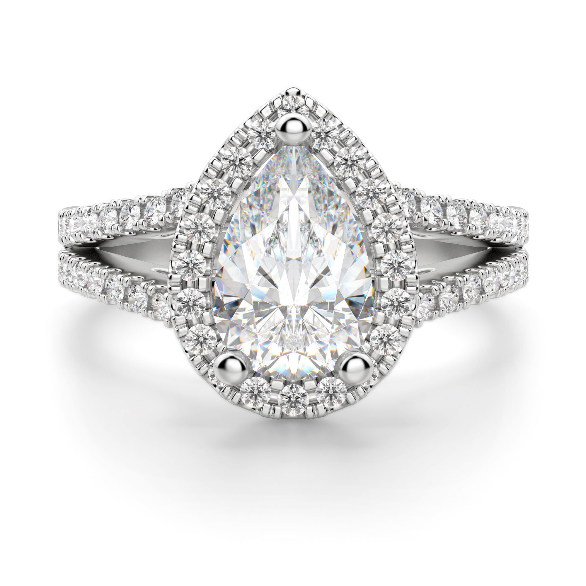 Palm Springs Pear Cut Engagement Ring