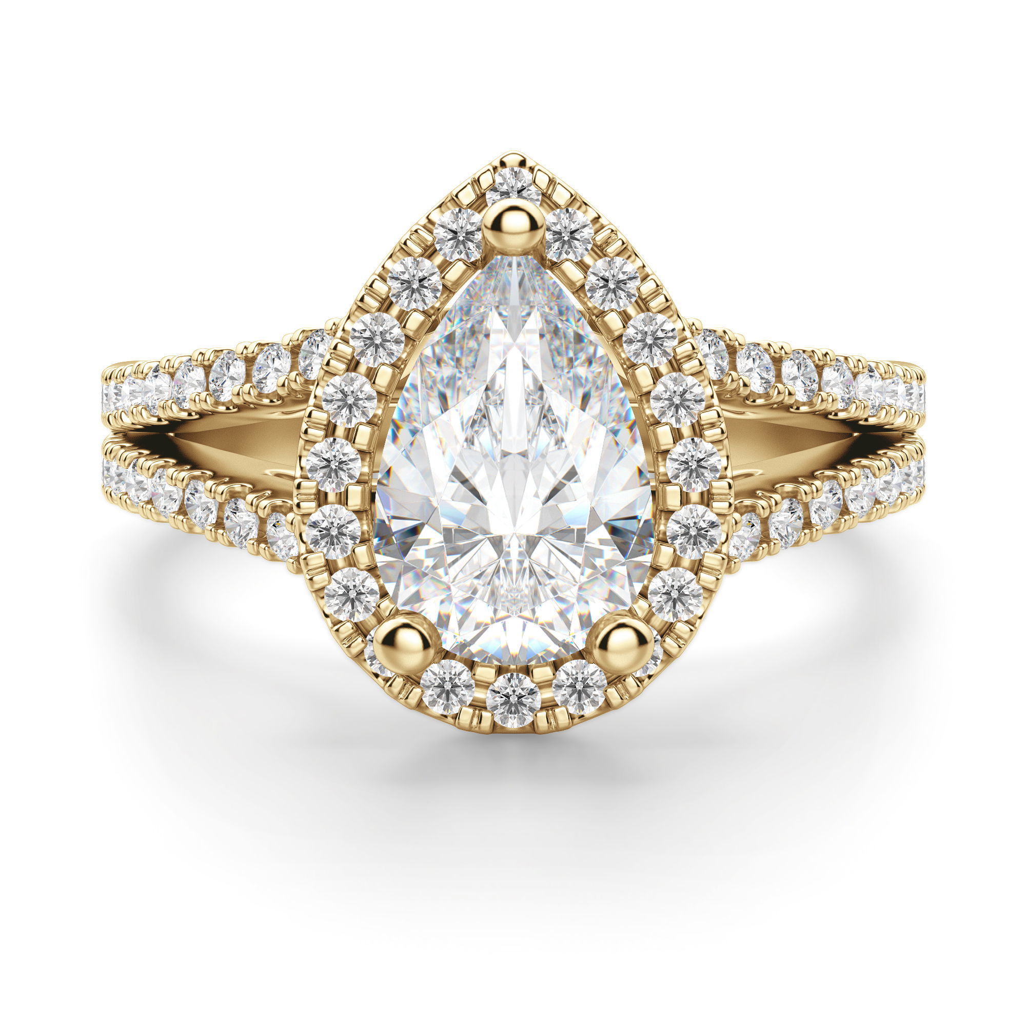 Palm Springs Pear Cut Engagement Ring