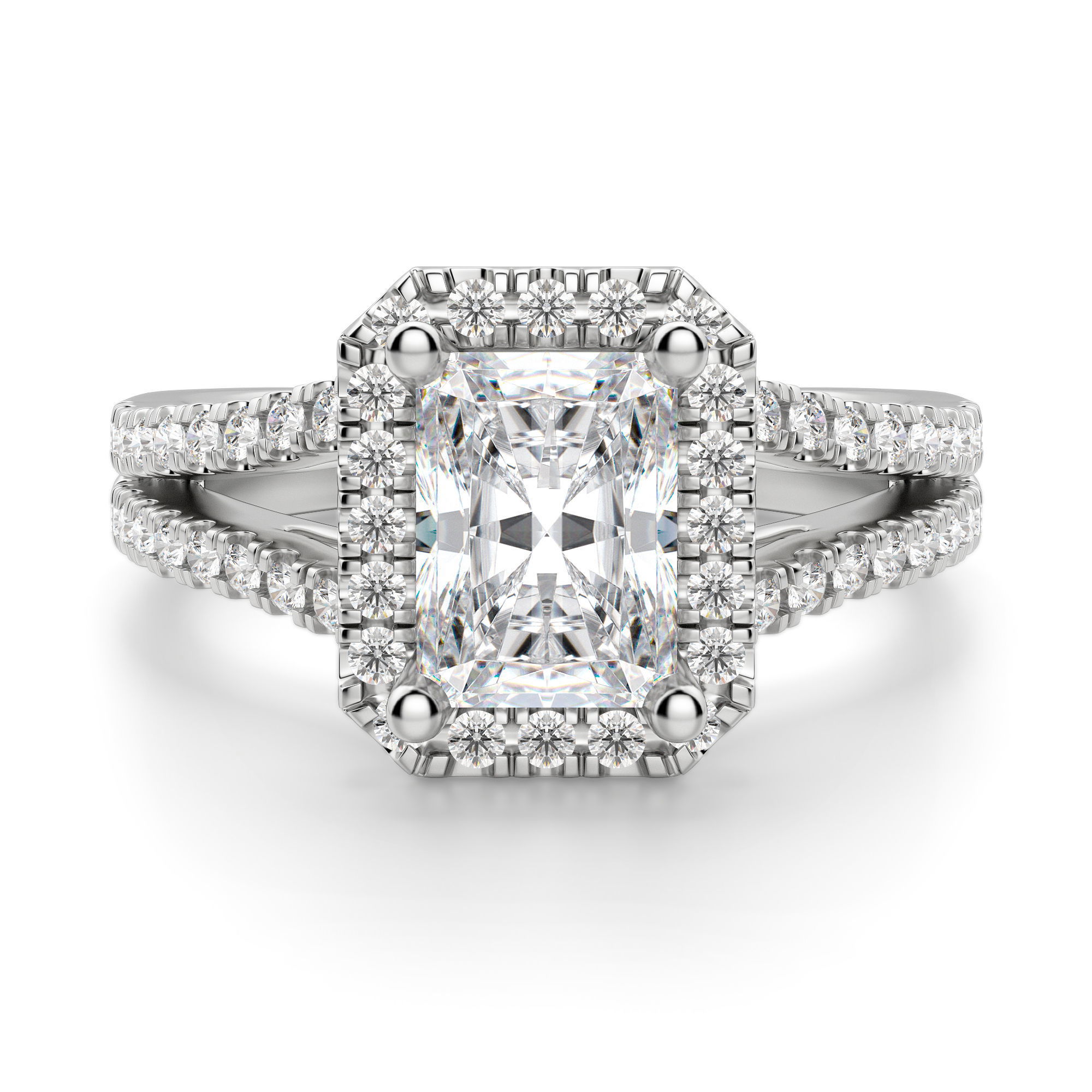 Palm Springs Radiant Cut Engagement Ring