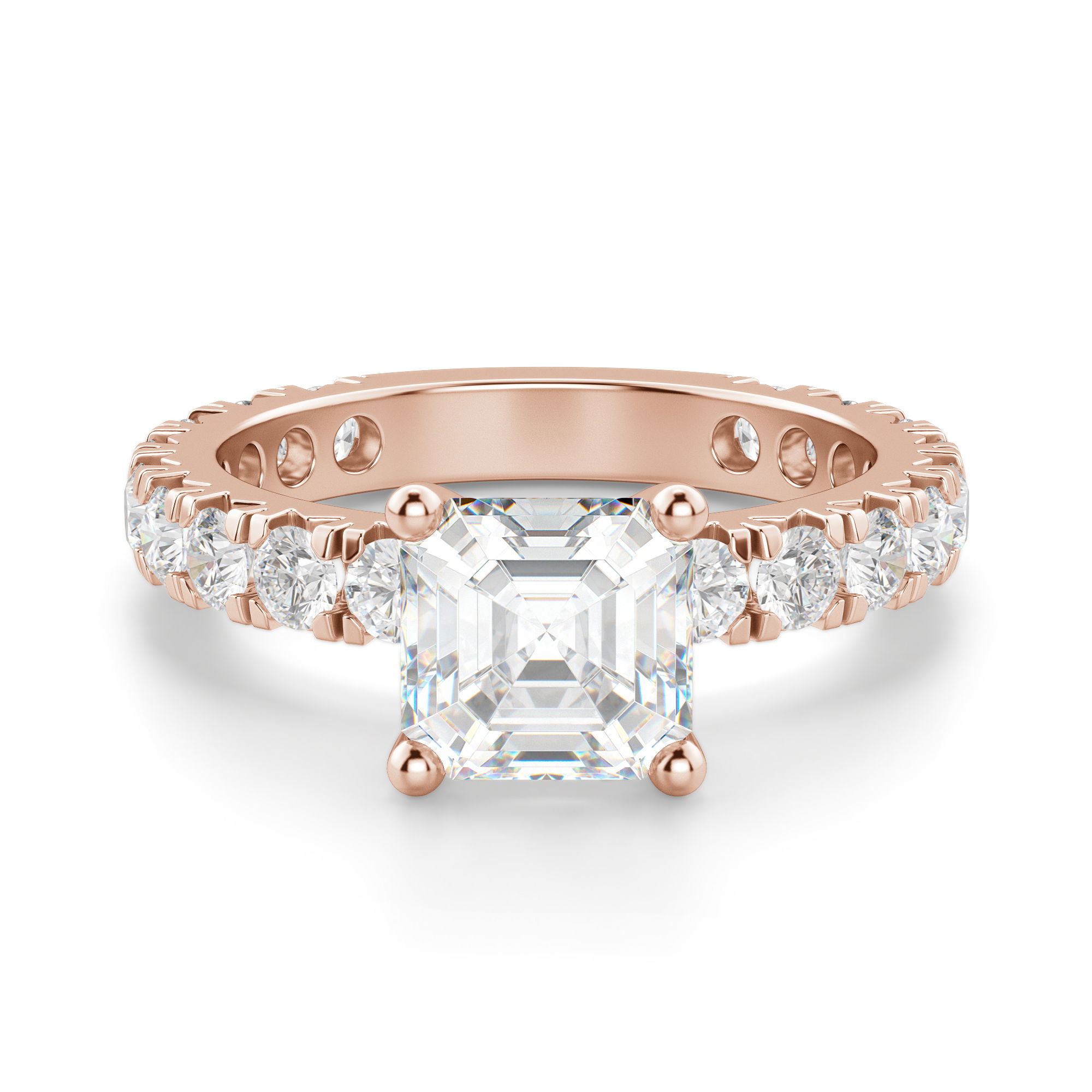 Gwyneth Asscher Cut Engagement Ring
