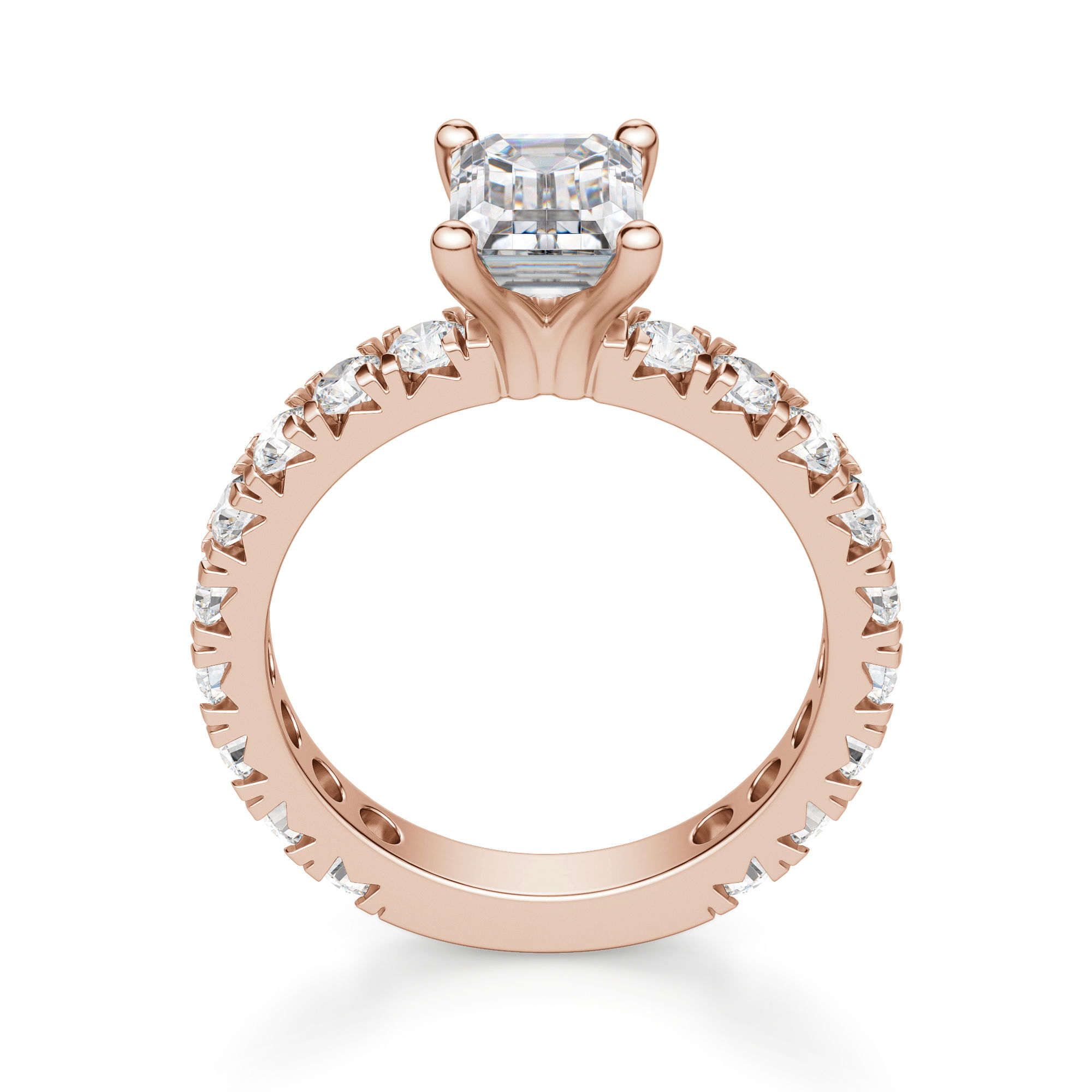 Gwyneth Emerald Cut Engagement Ring