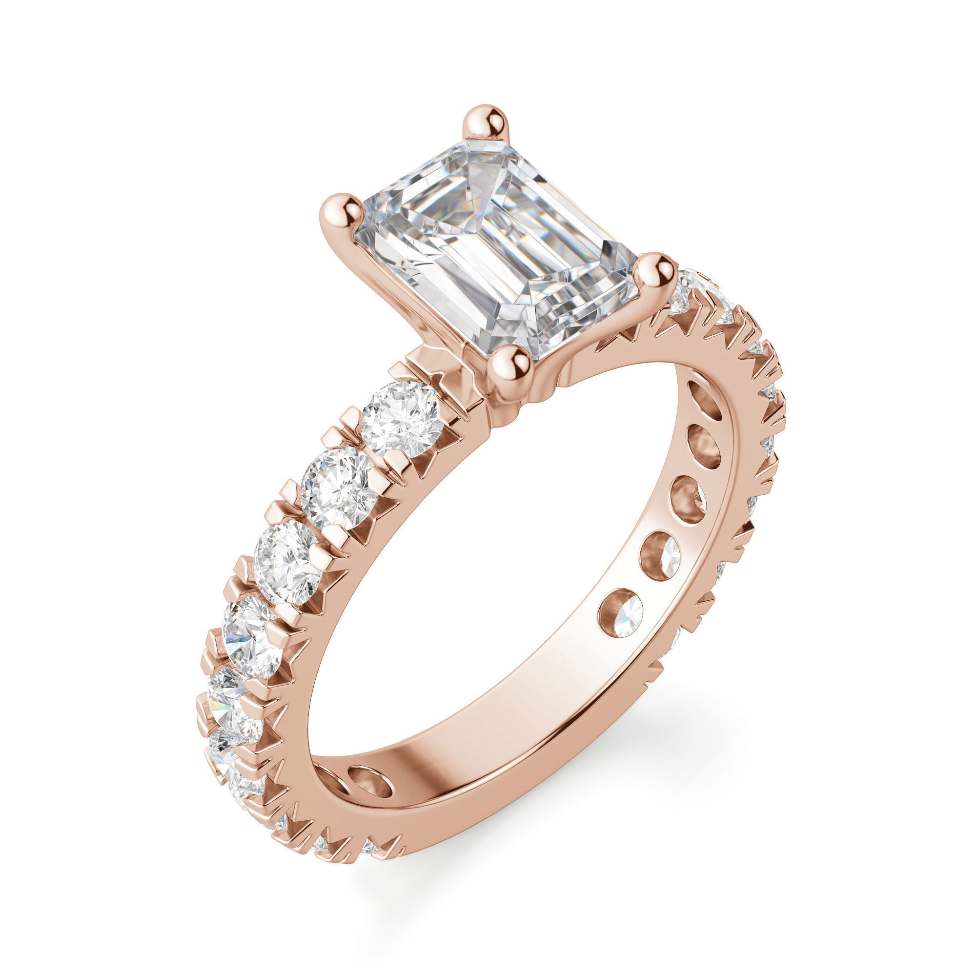 Gwyneth Emerald Cut Engagement Ring