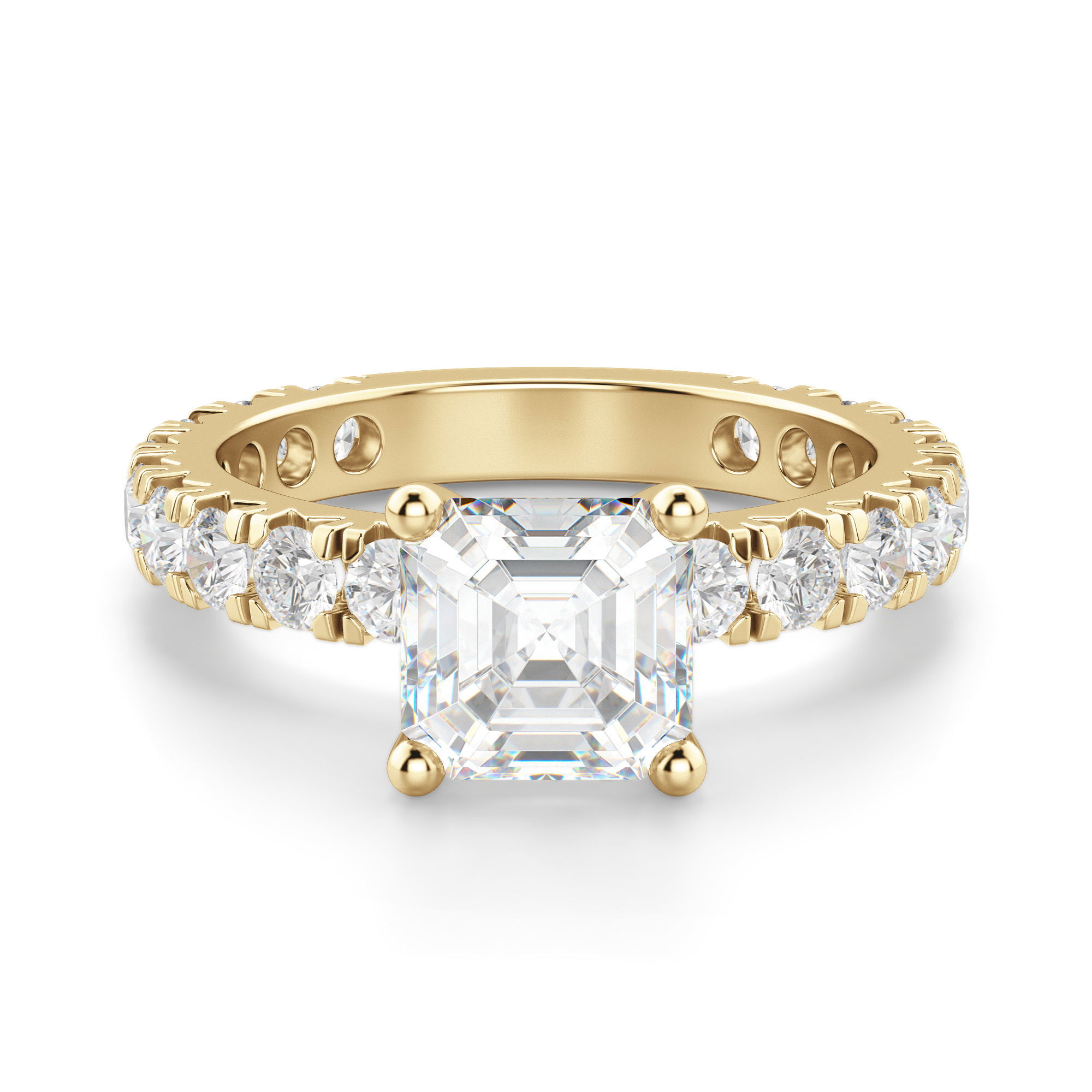 Gwyneth Asscher Cut Engagement Ring