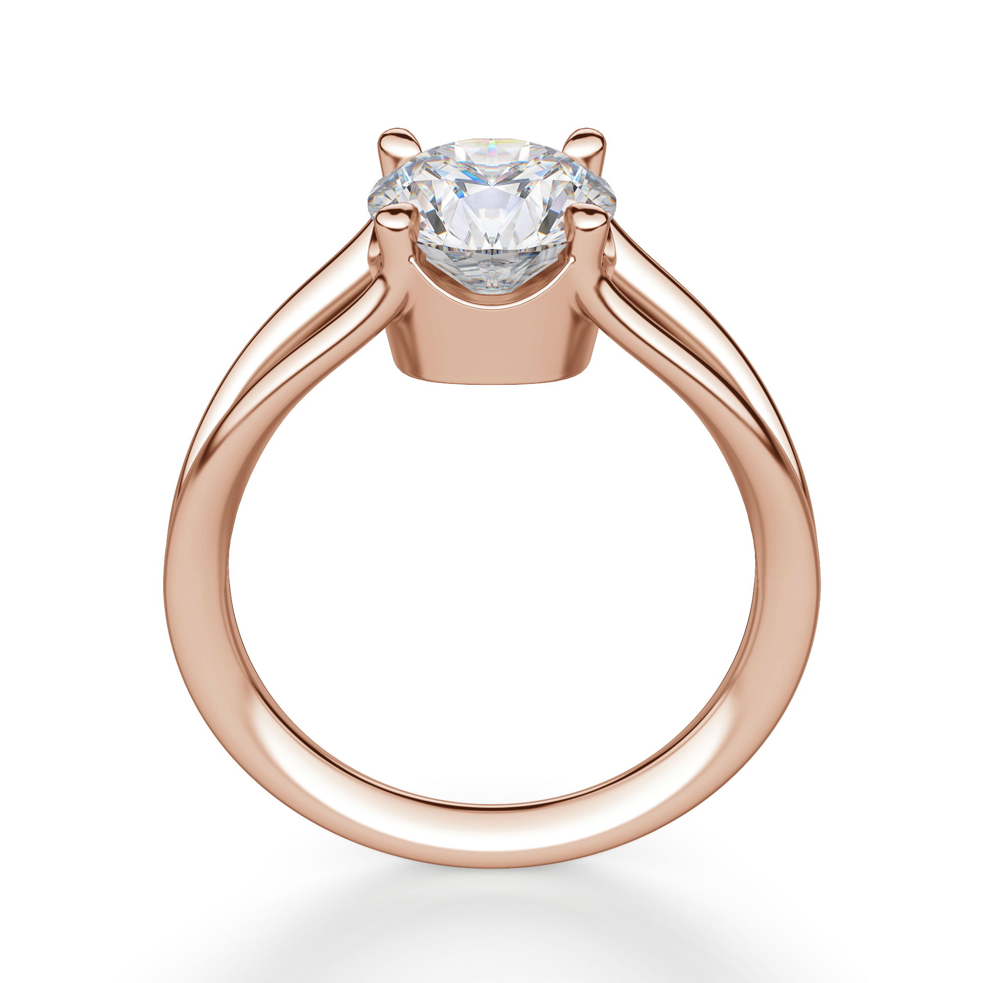 The Elan Round Cut Engagement Ring