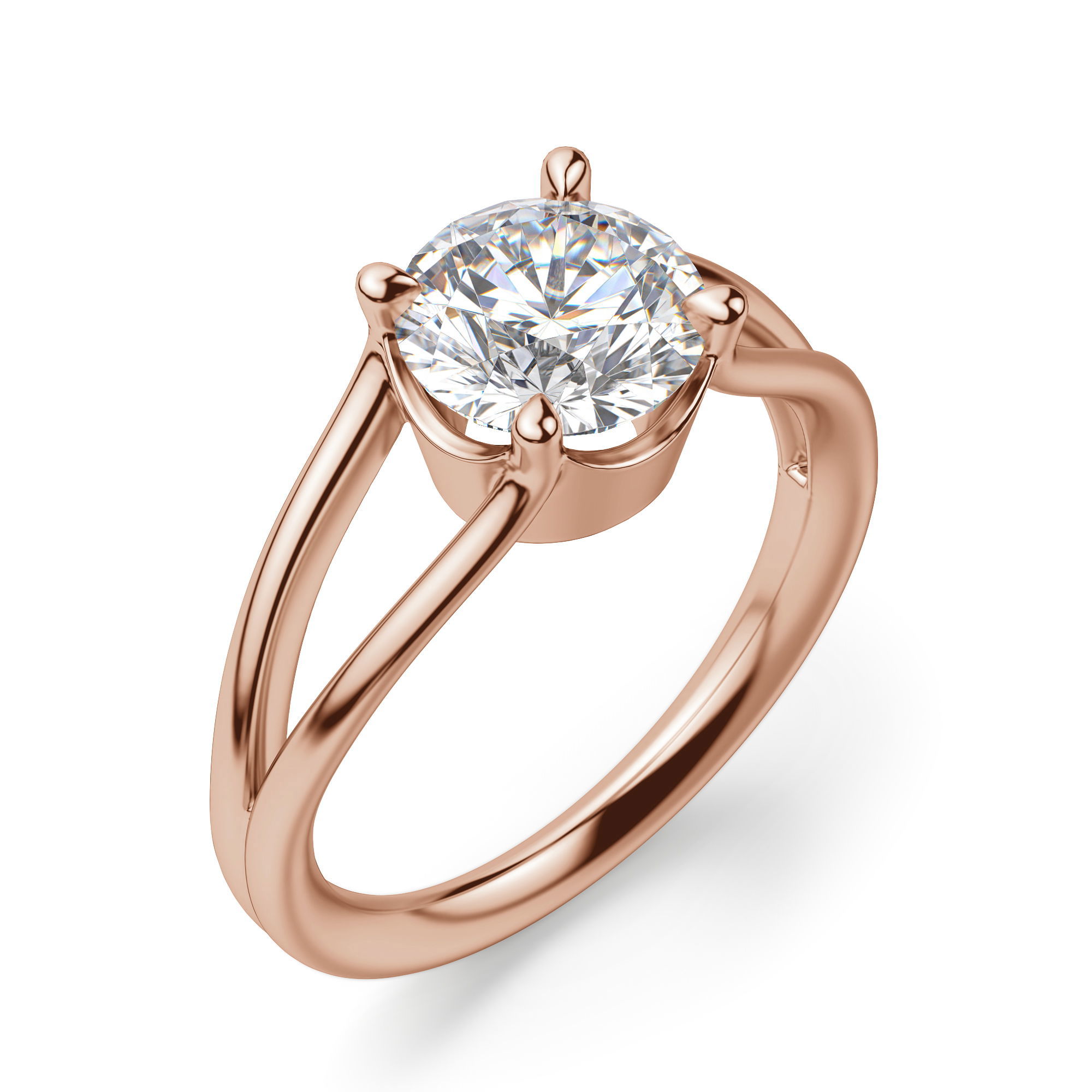 The Elan Round Cut Engagement Ring
