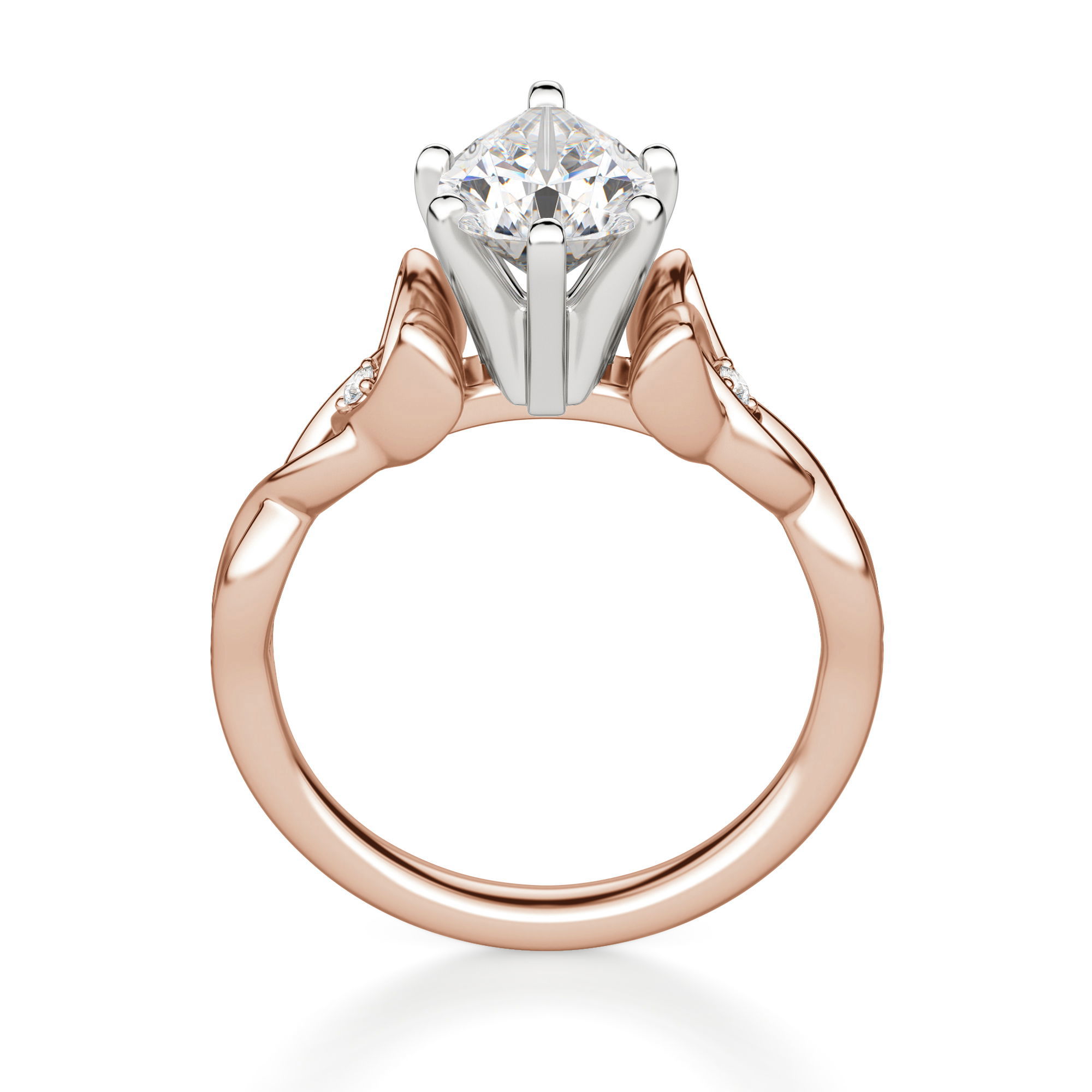 Celtic Knot Pear Cut Engagement Ring