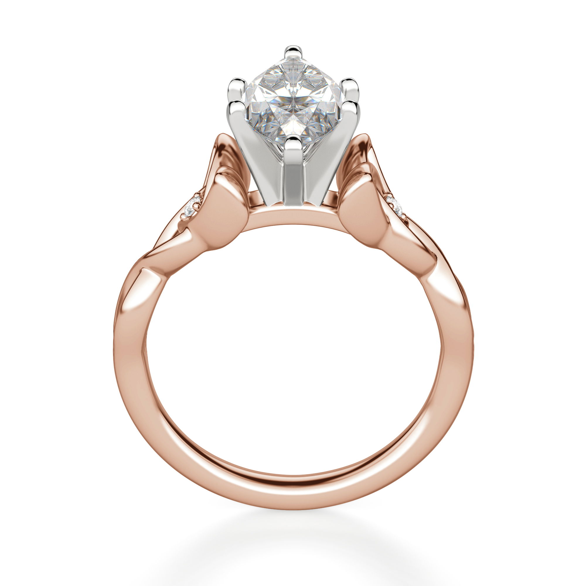 Celtic Knot Marquise Cut Engagement Ring