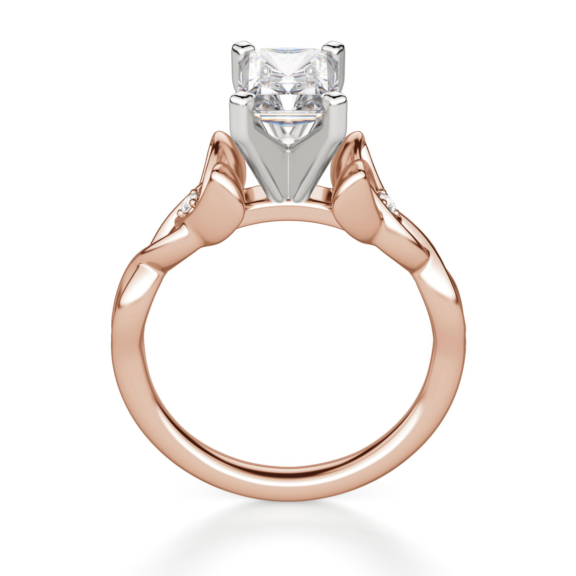 Celtic Knot Radiant Cut Engagement Ring