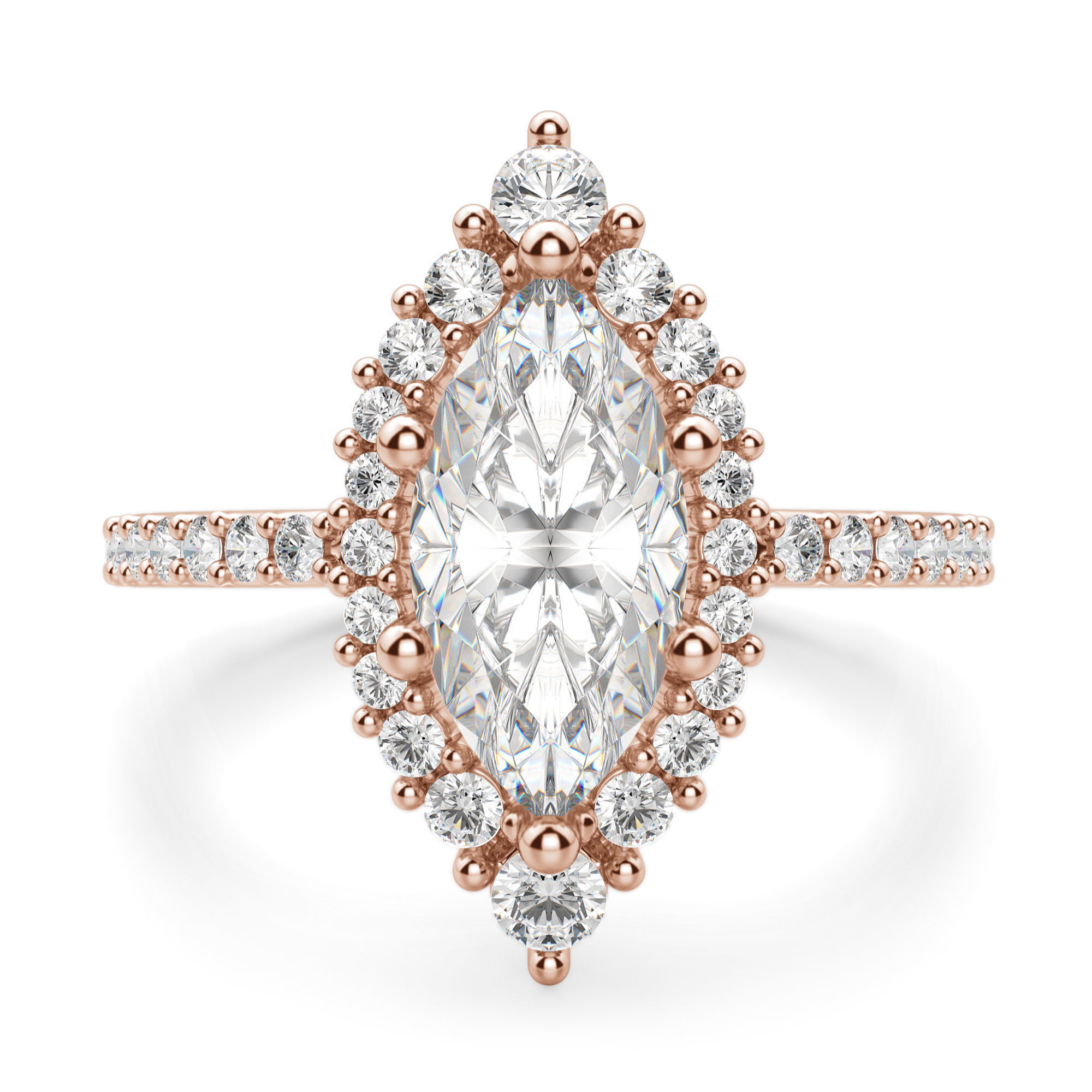 Barcelona Marquise Cut Engagement Ring