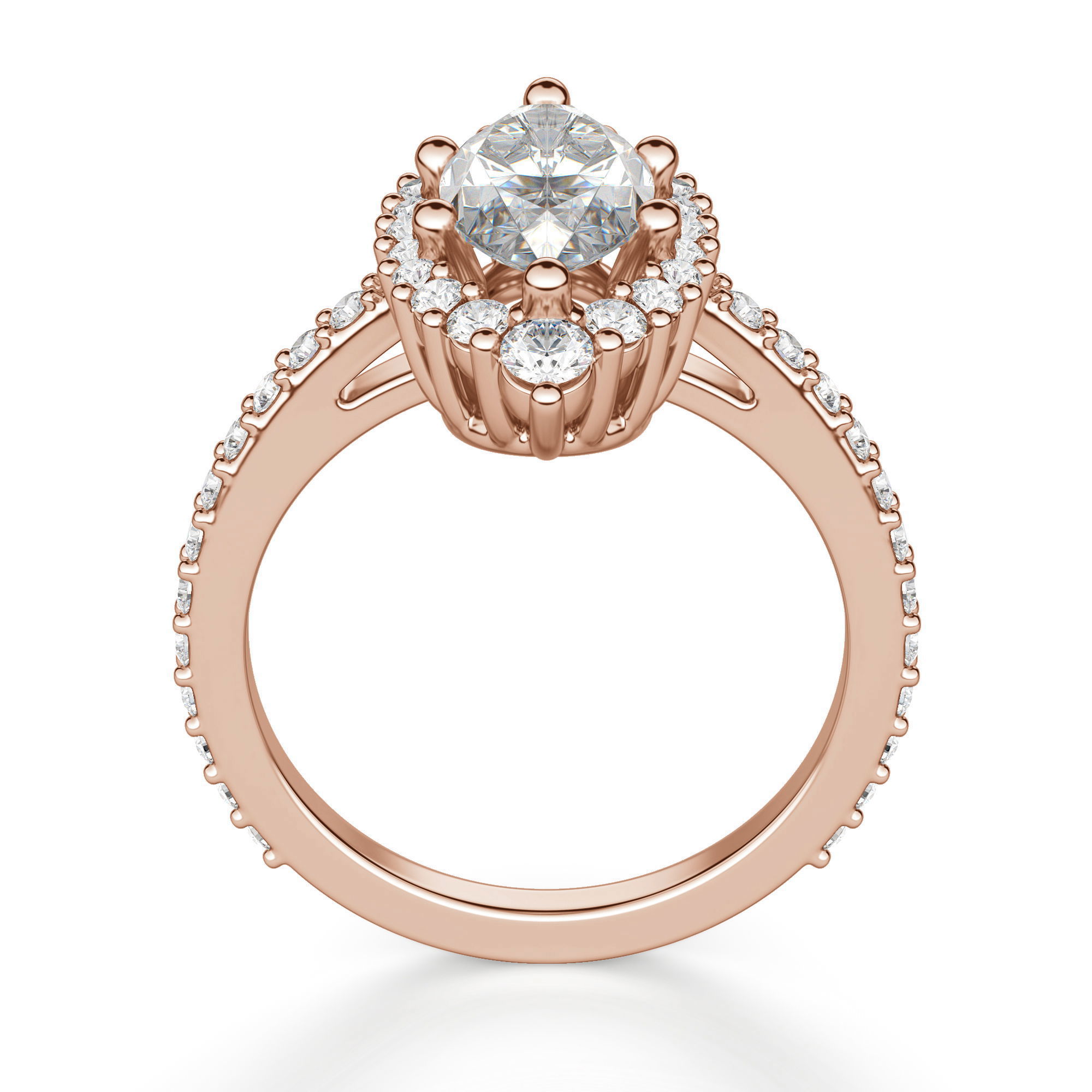 Barcelona Marquise Cut Engagement Ring