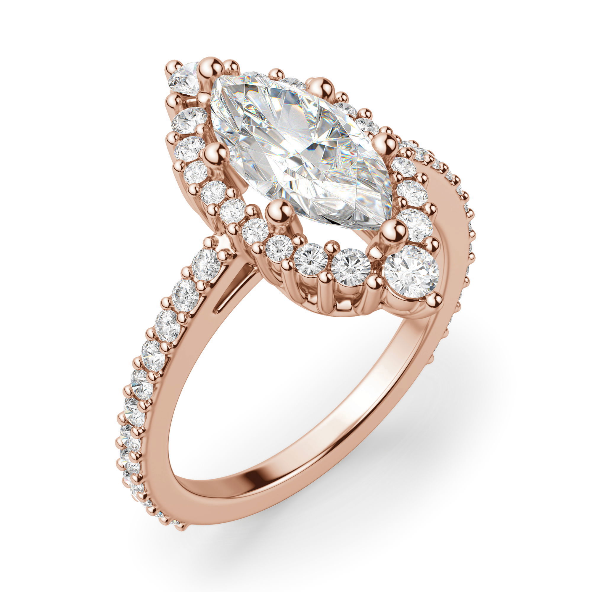 Barcelona Marquise Cut Engagement Ring