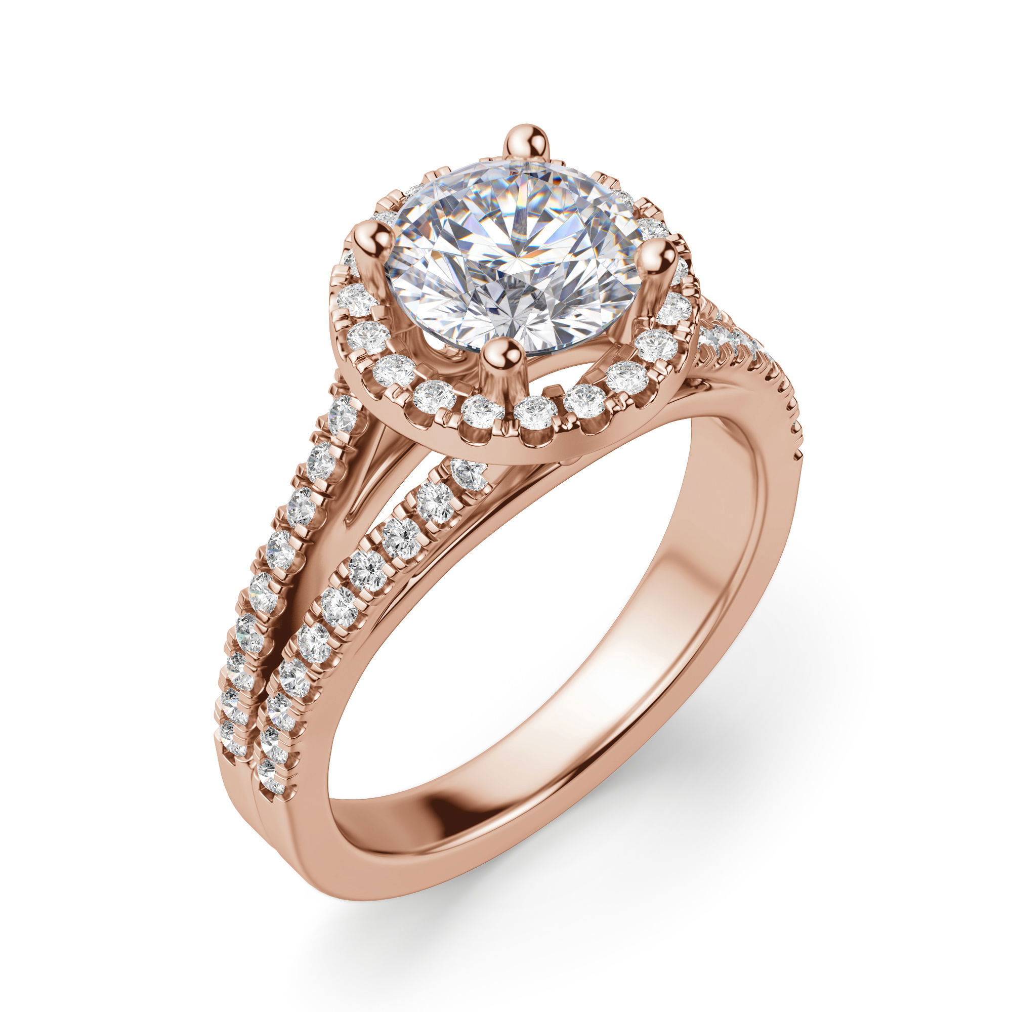 Palm Springs Round Cut Engagement Ring