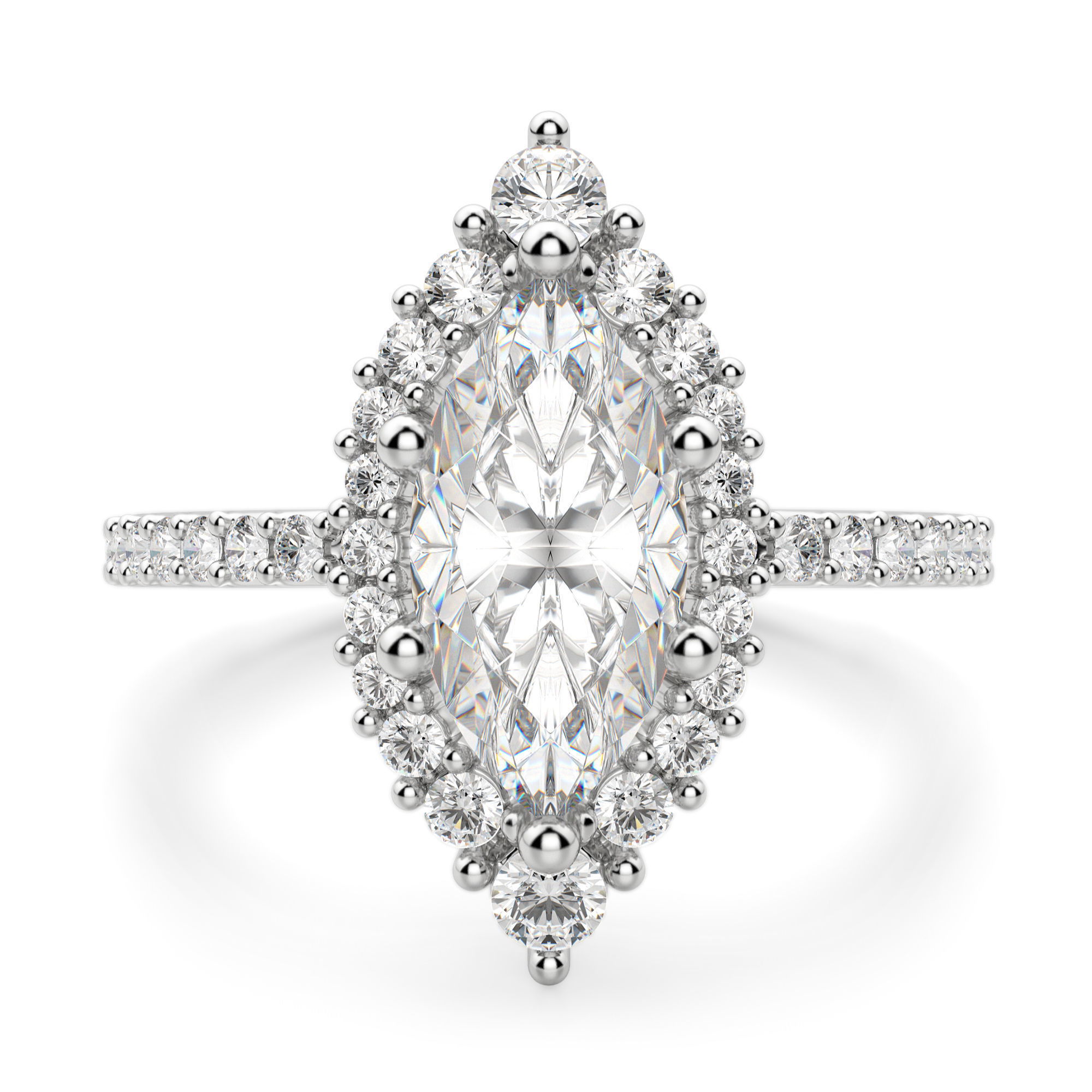 Barcelona Marquise Cut Engagement Ring