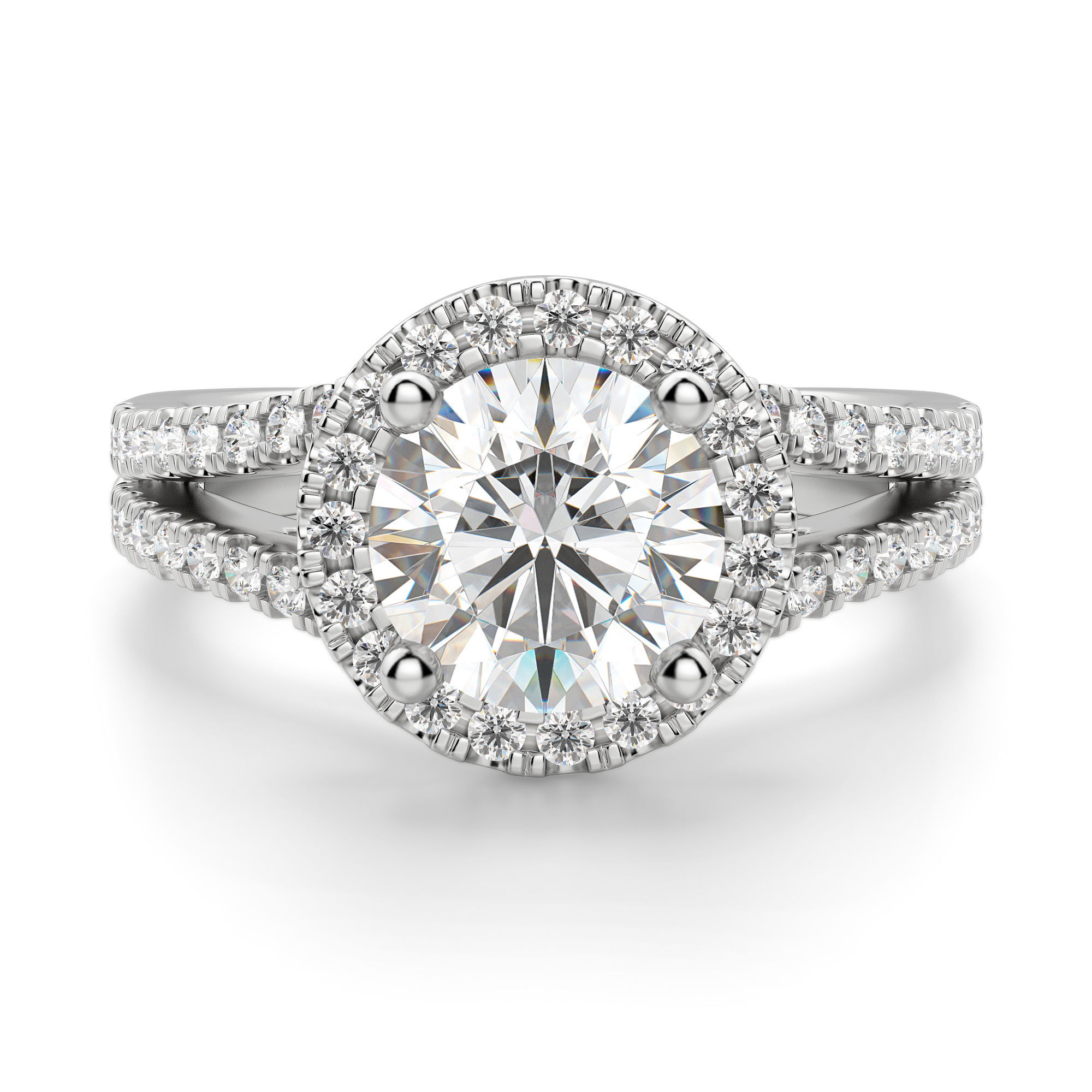 Palm Springs Round Cut Engagement Ring