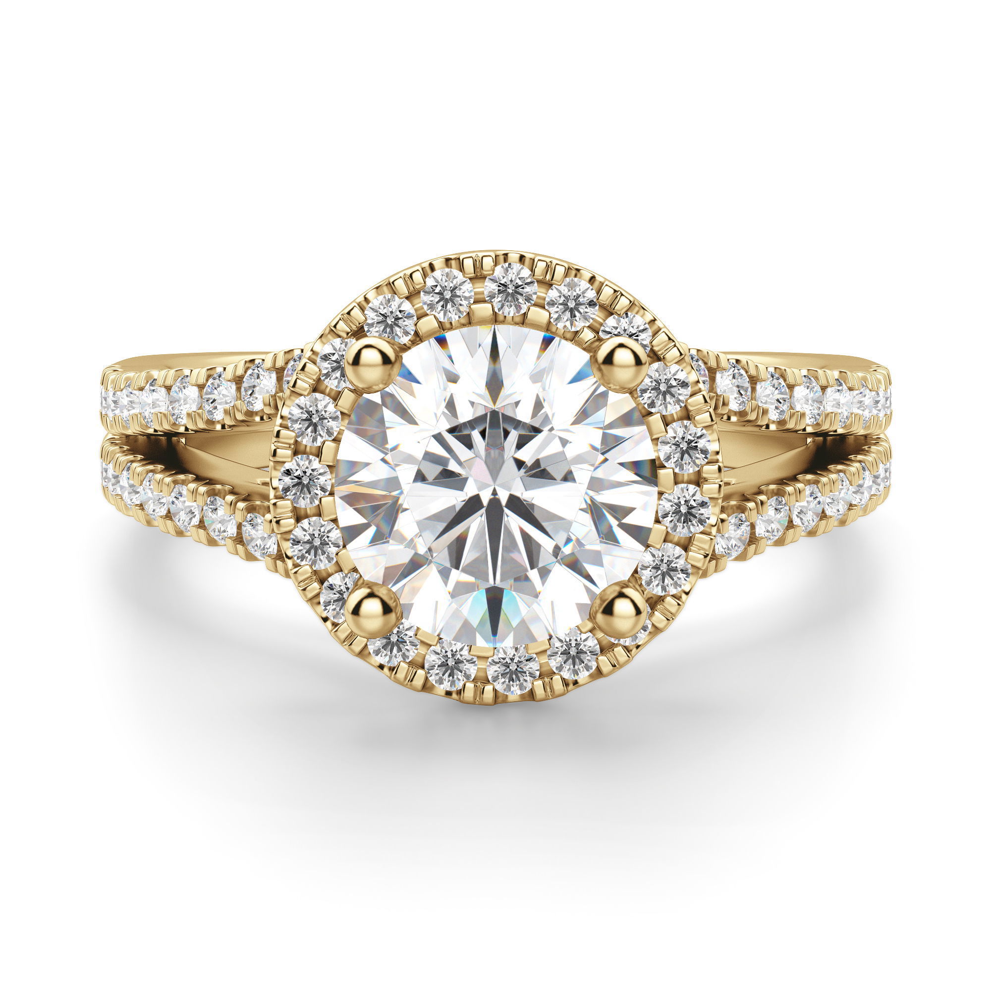 Palm Springs Round Cut Engagement Ring