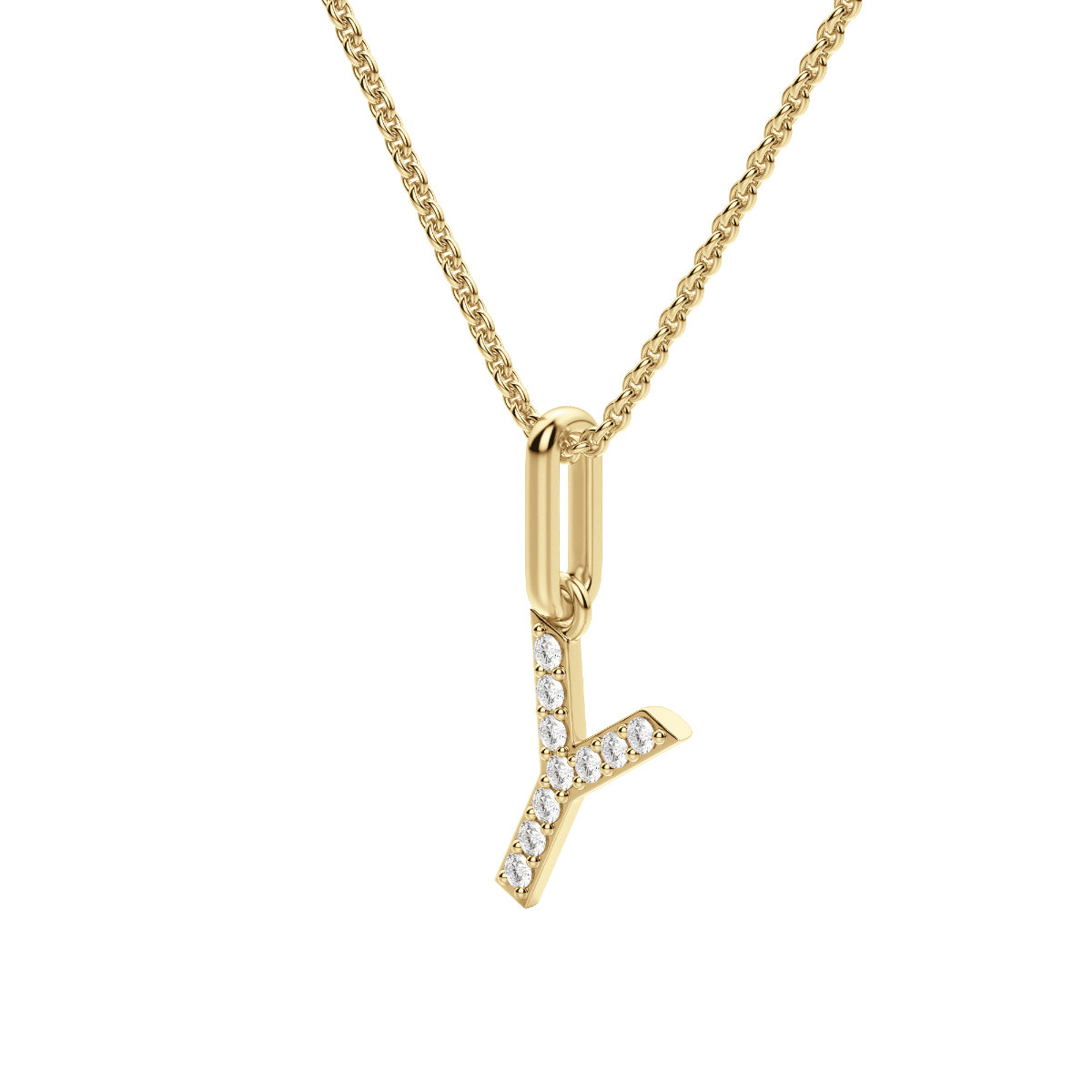 "Y" Initial Pendant