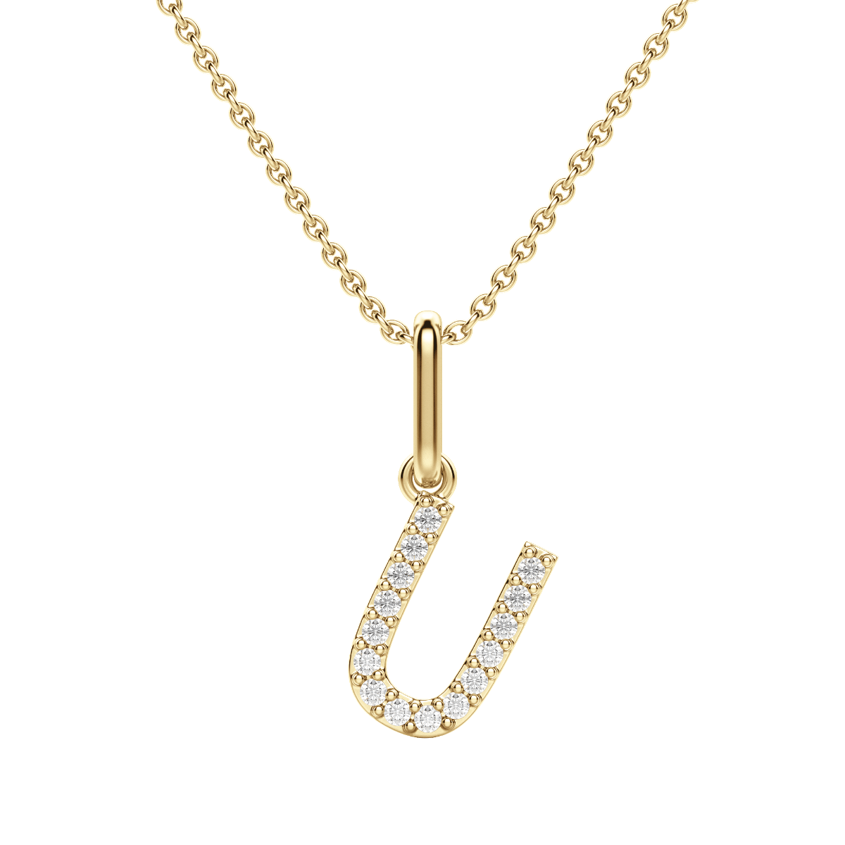 "U" Initial Pendant