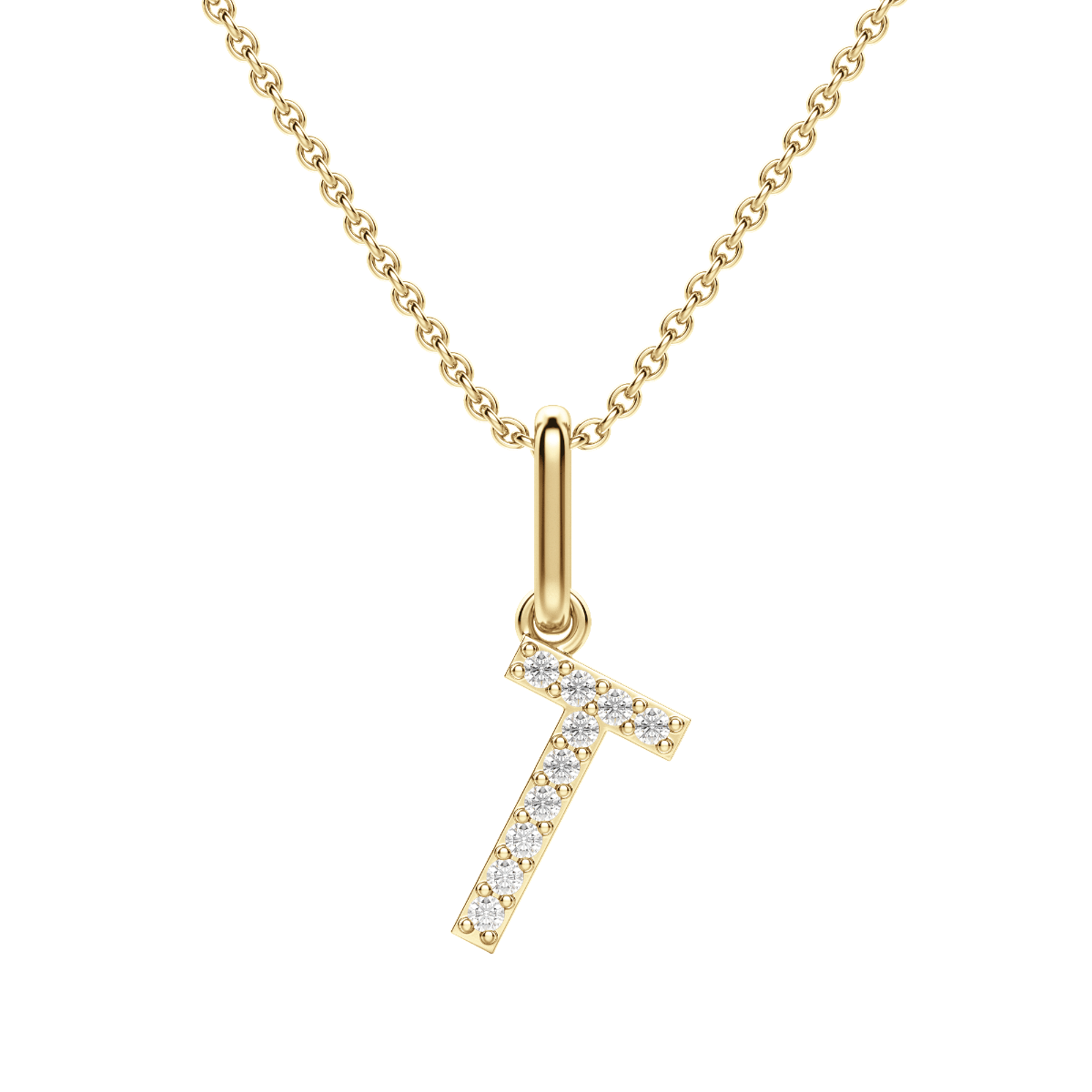 "T" Initial Pendant