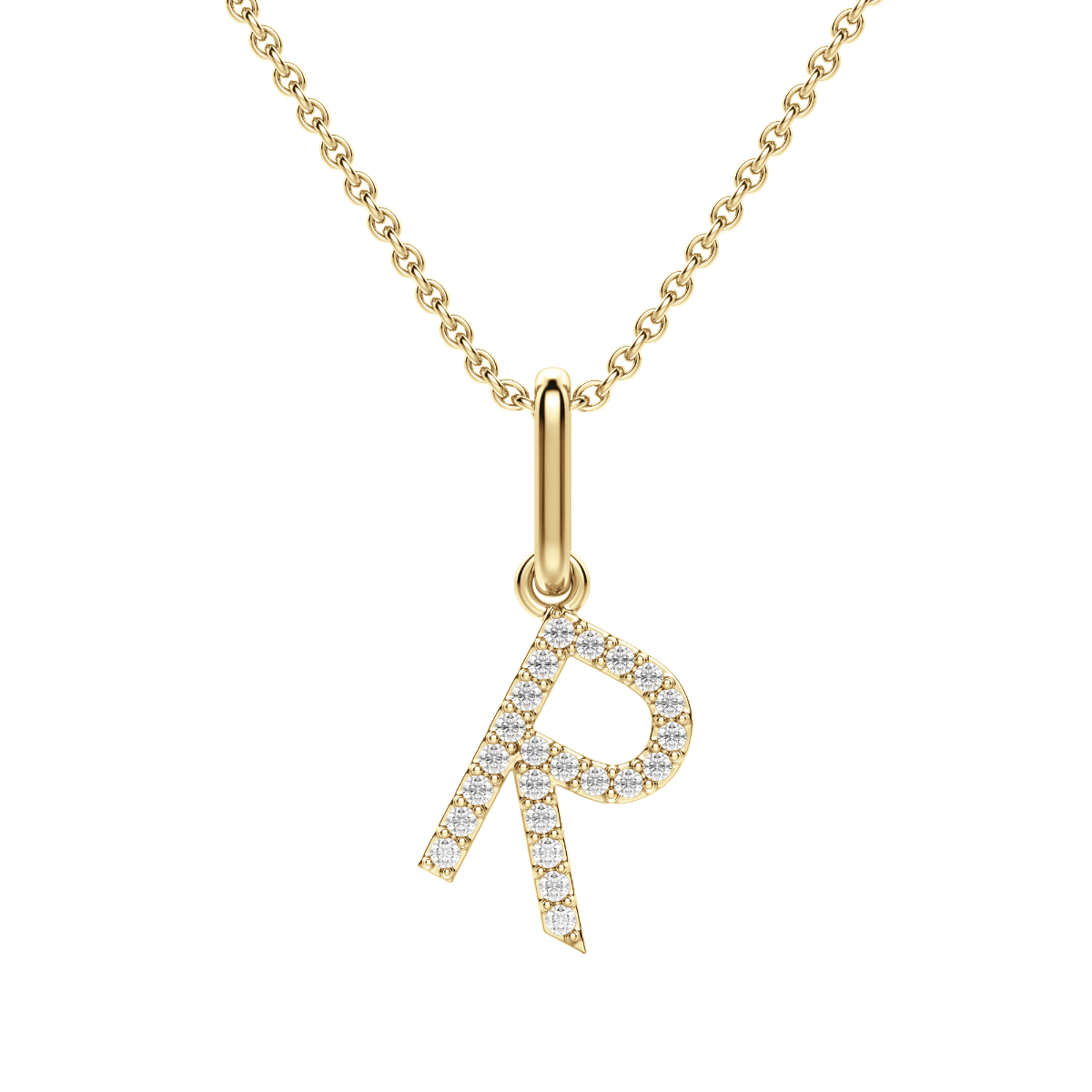 "R" Initial Pendant