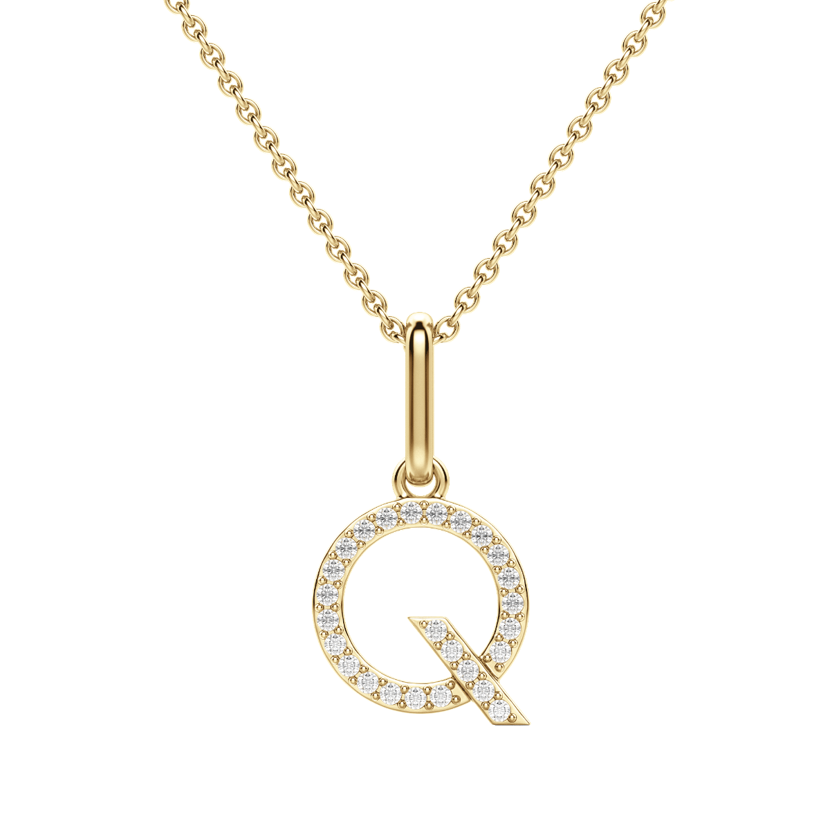 "Q" Initial Pendant
