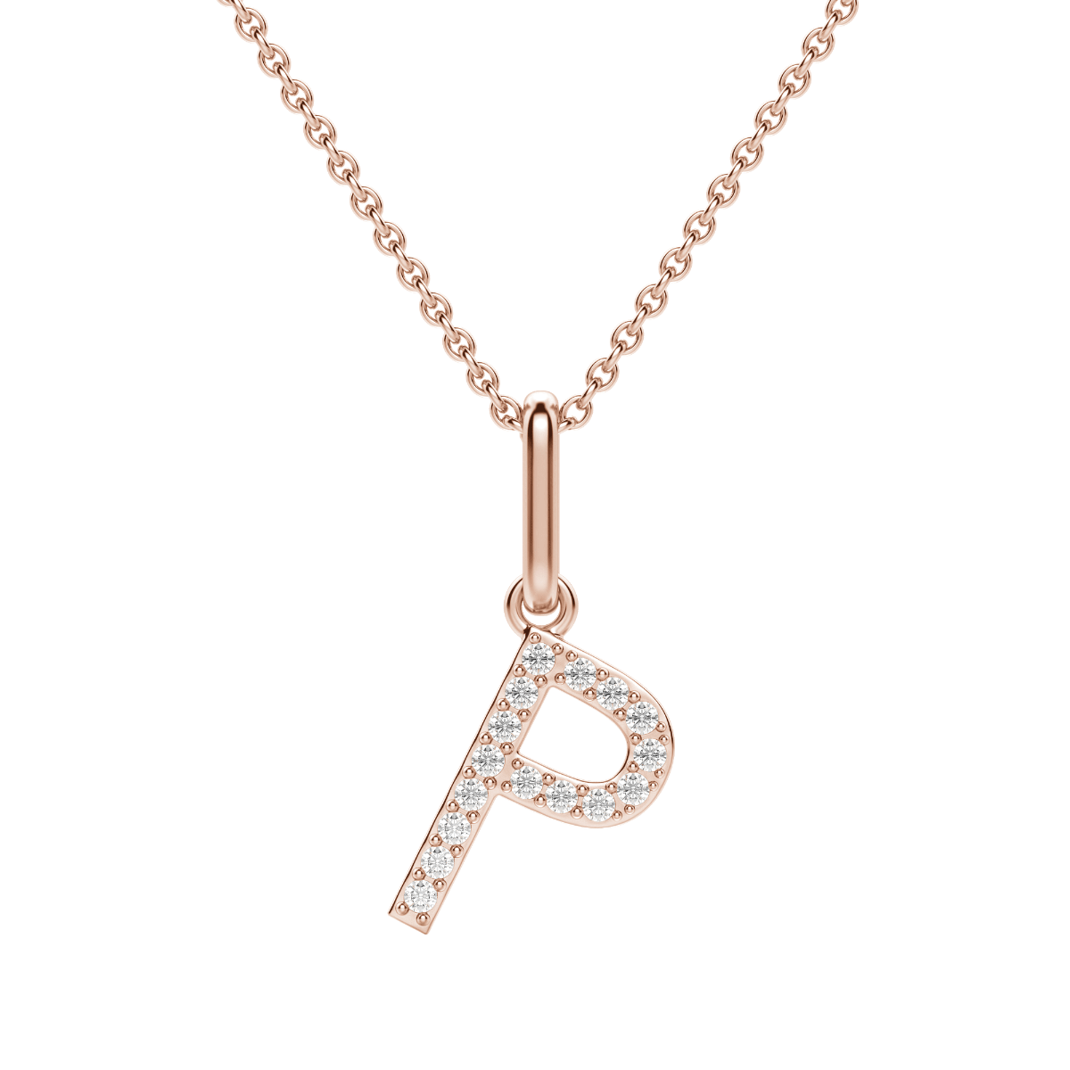 "P" Initial Pendant