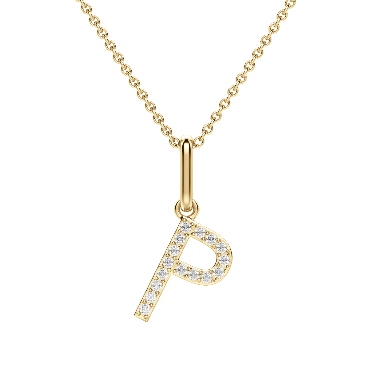 "P" Initial Pendant