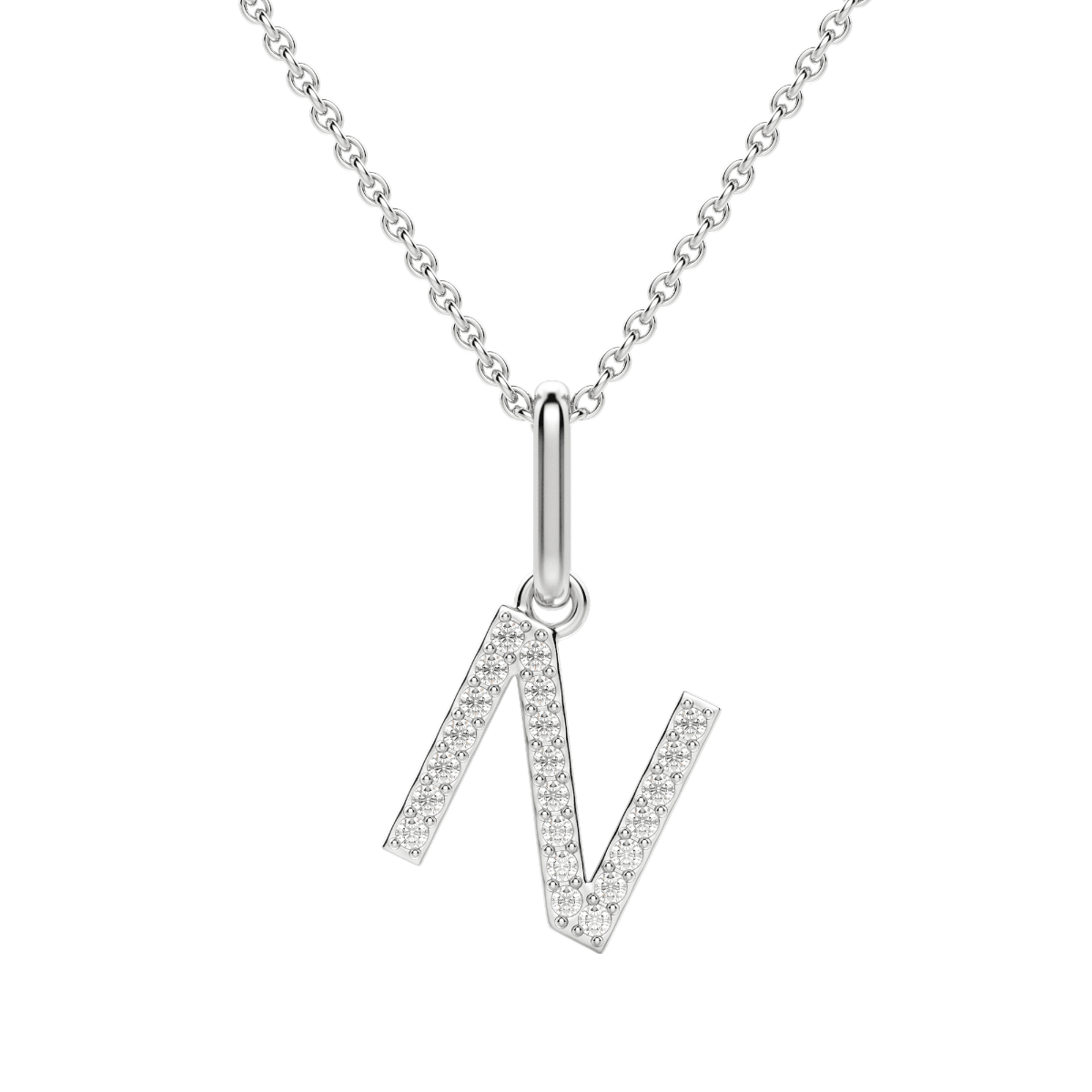 "N" Initial Pendant