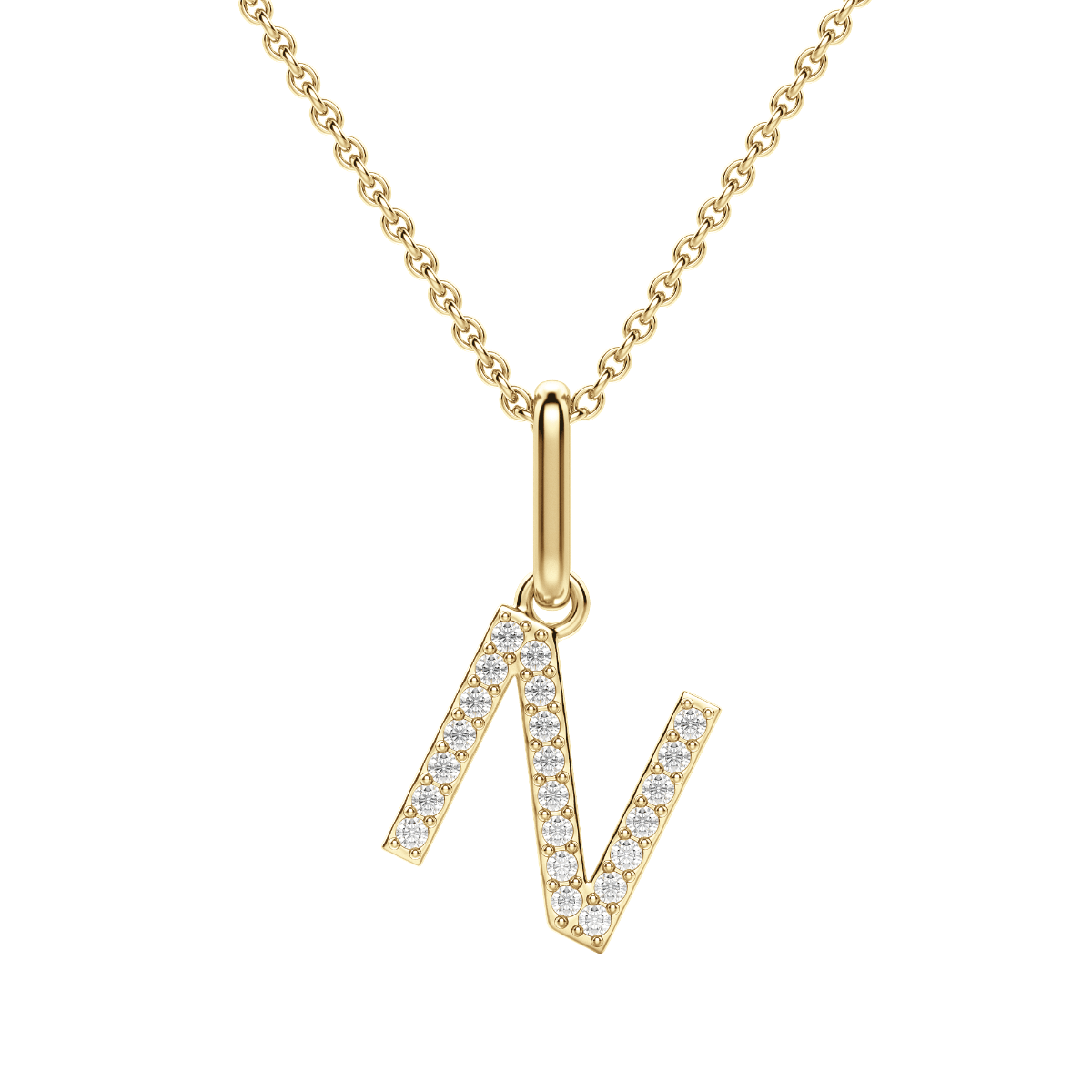 "N" Initial Pendant
