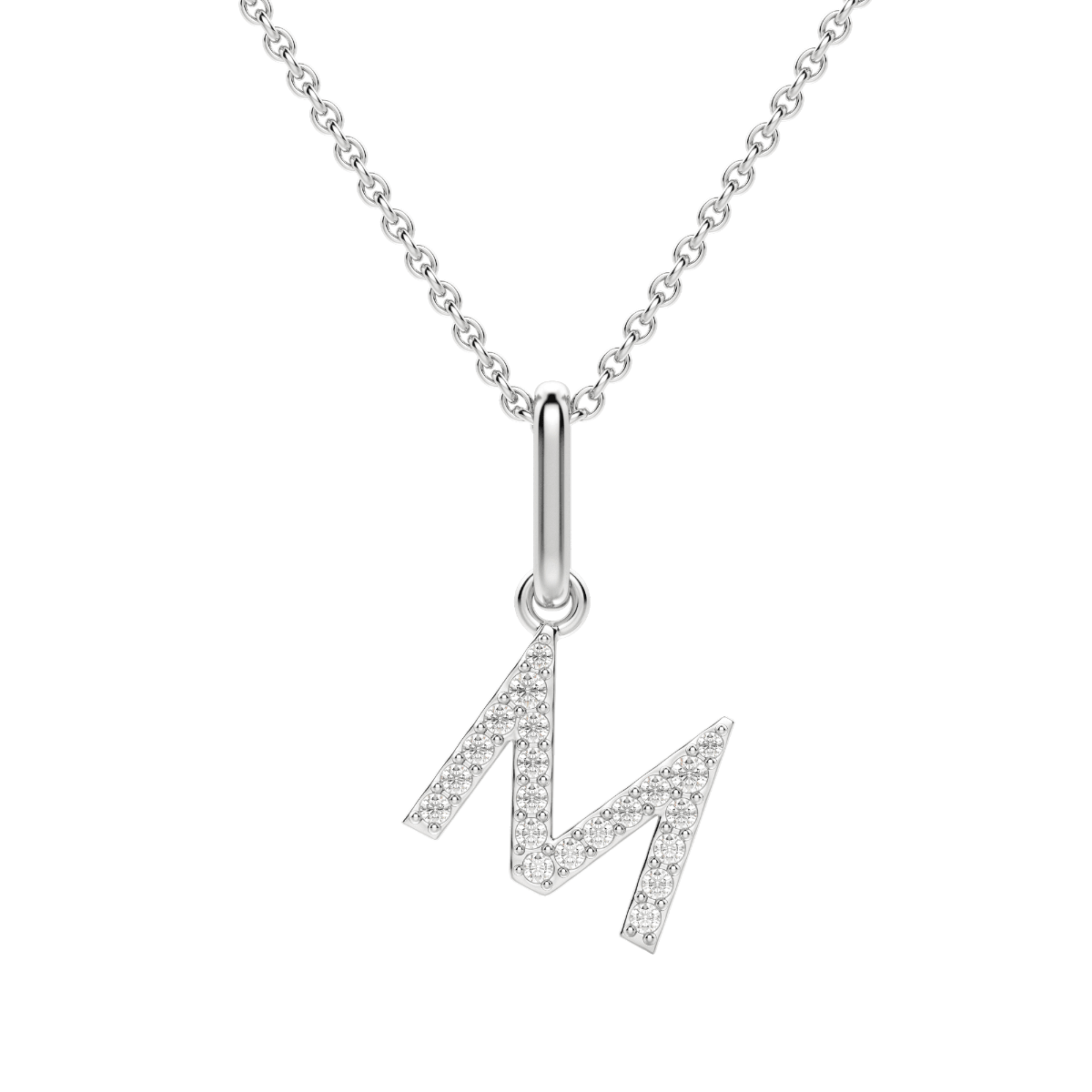 "M" Initial Pendant