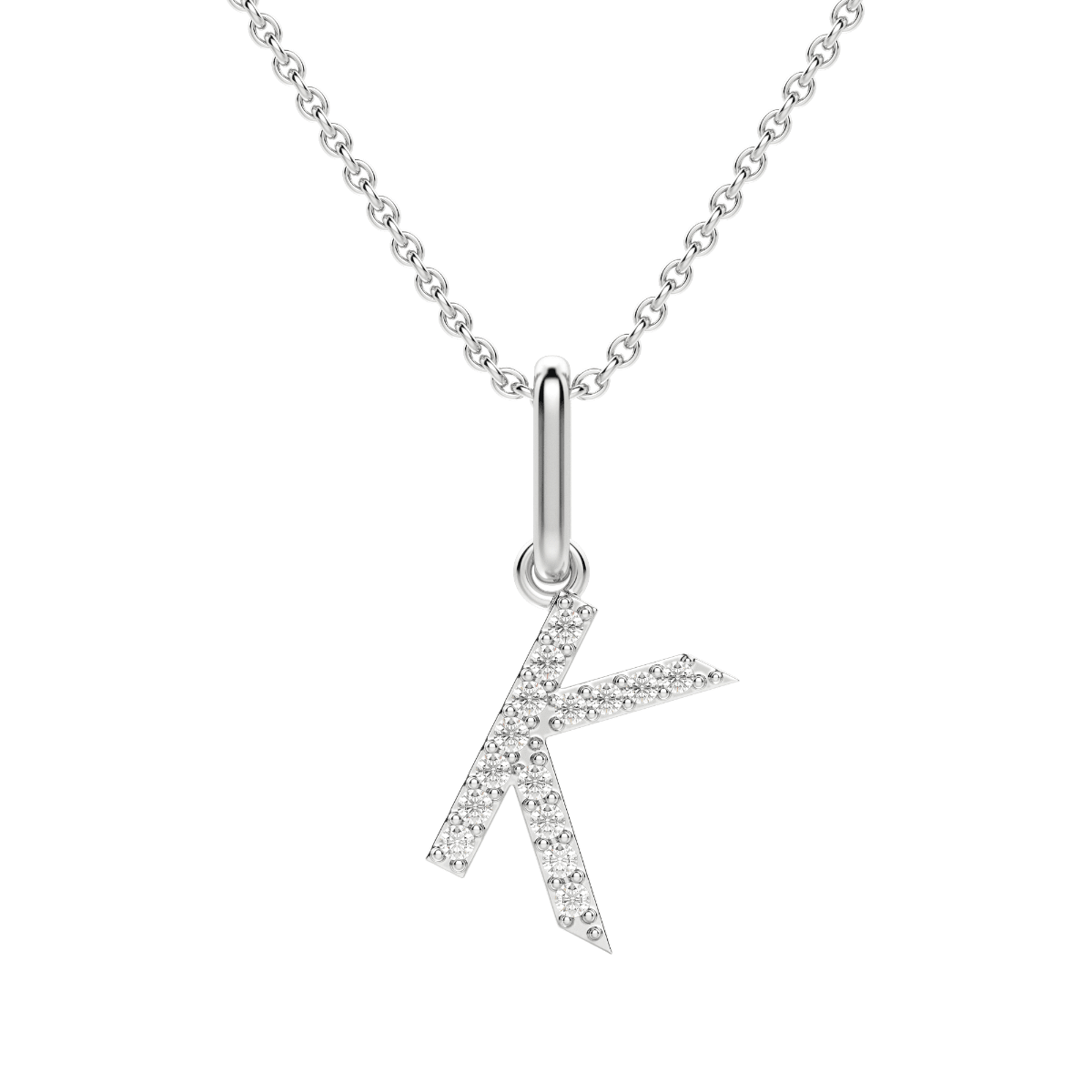 "K" Initial Pendant