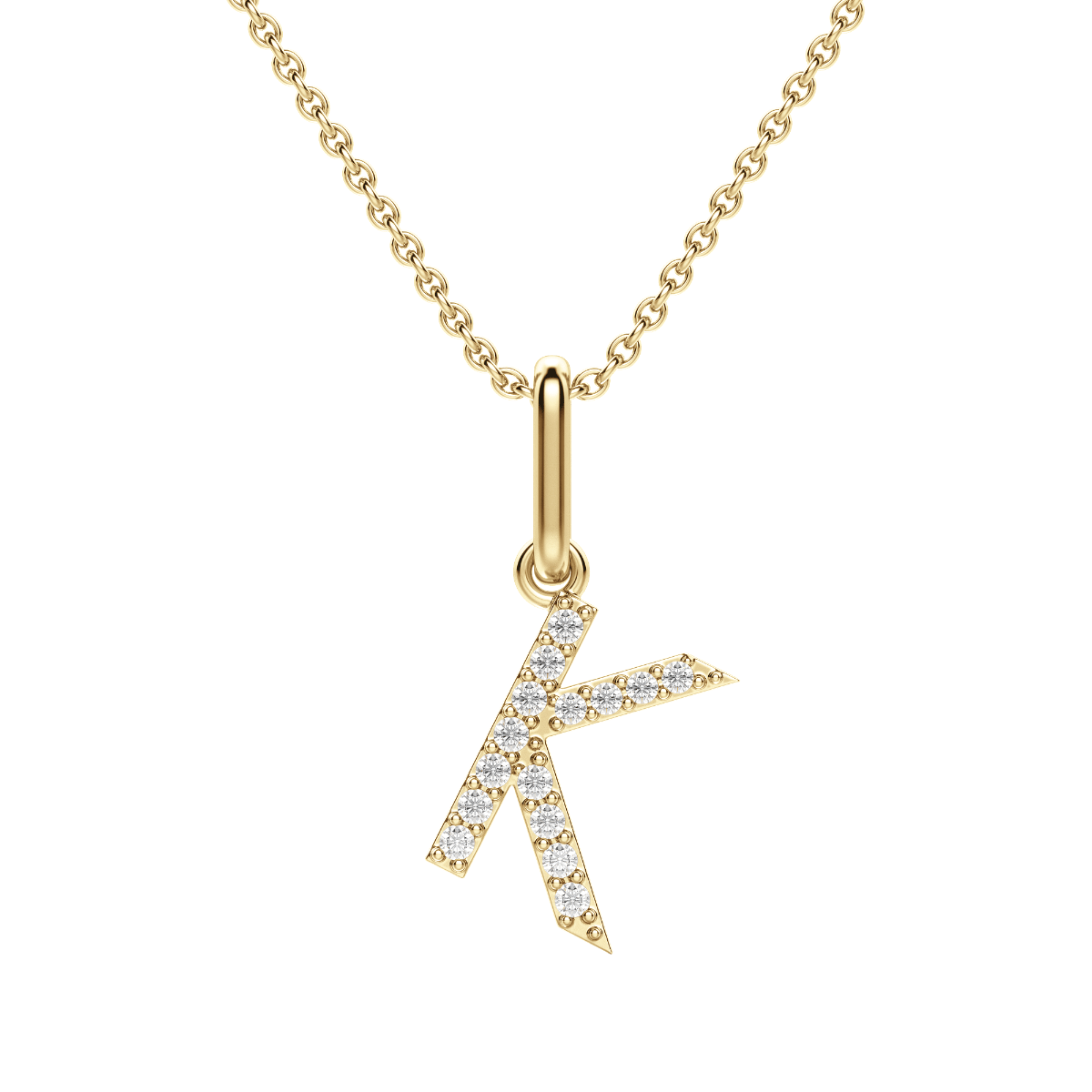"K" Initial Pendant