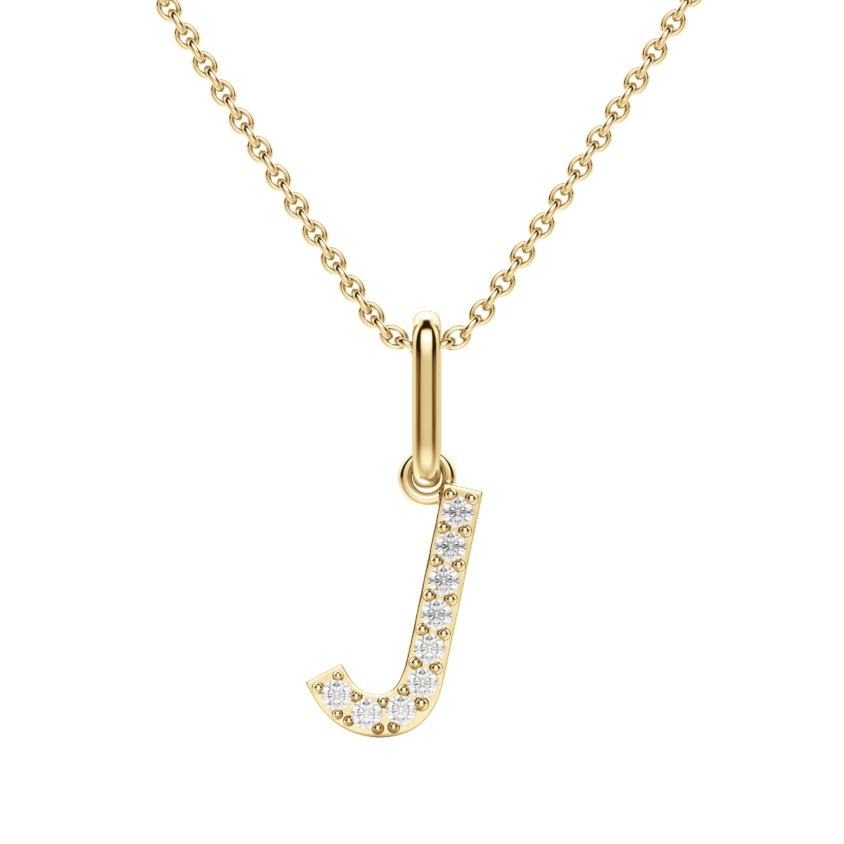"J" Initial Pendant
