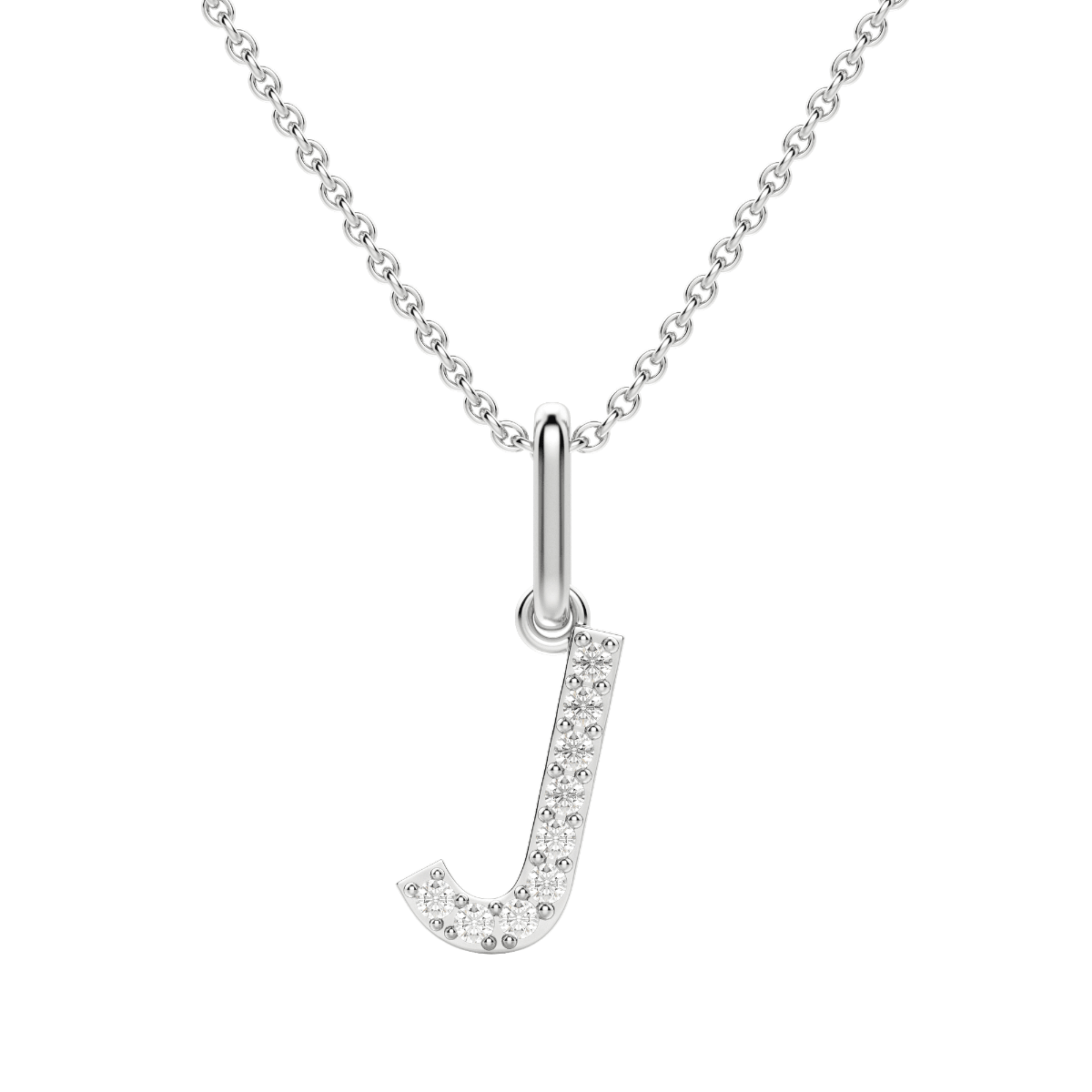 "J" Initial Pendant